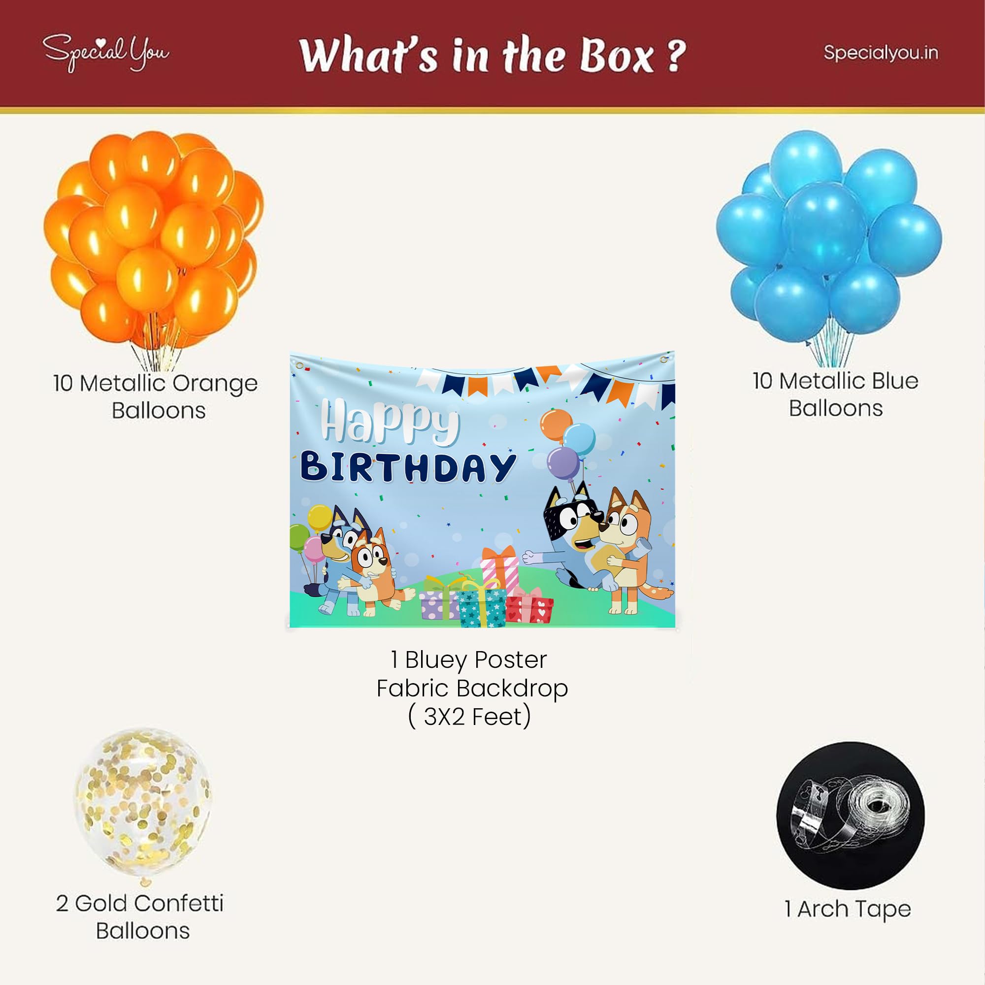 Bluey Theme Birthday Decor for kids
