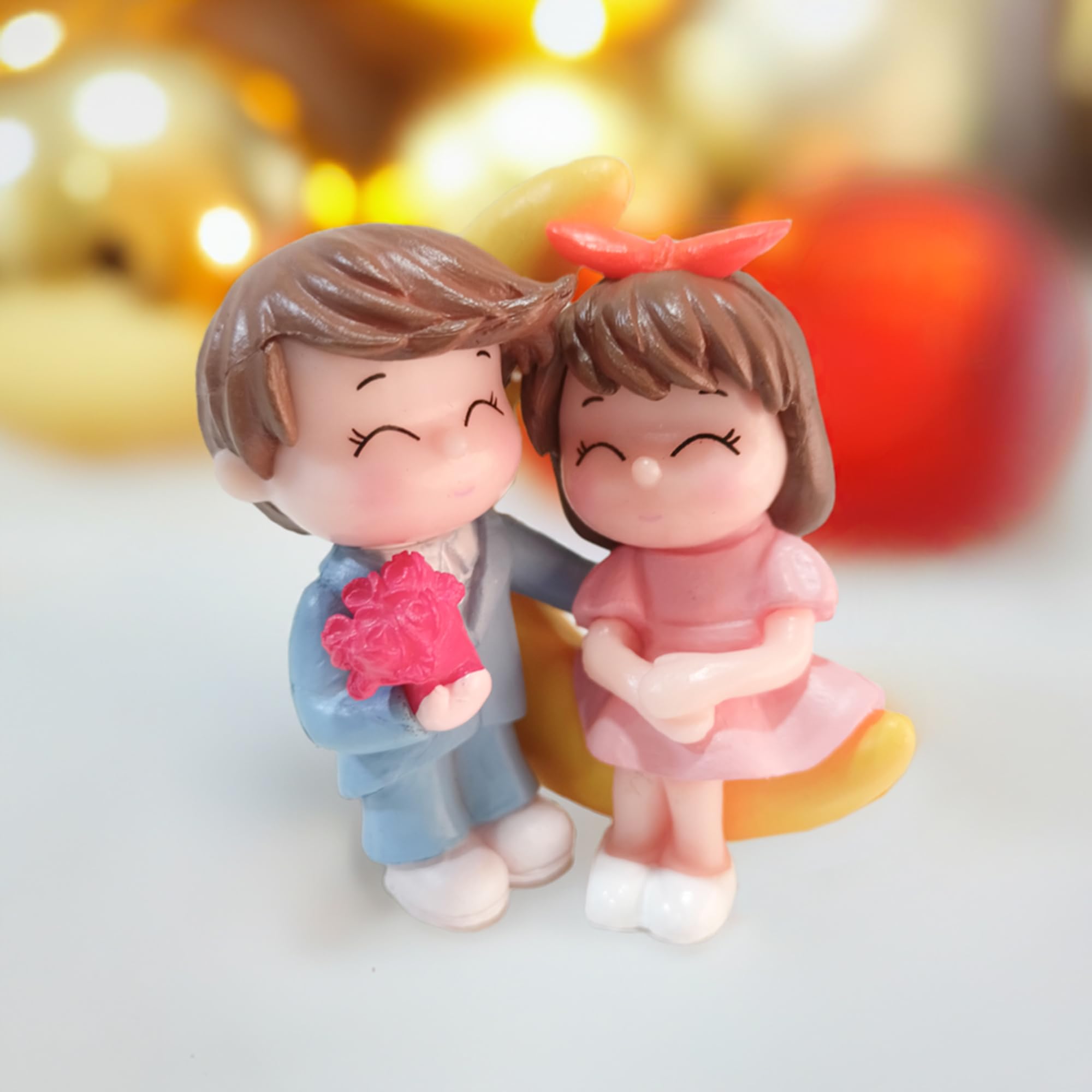 Pink moon couple miniature