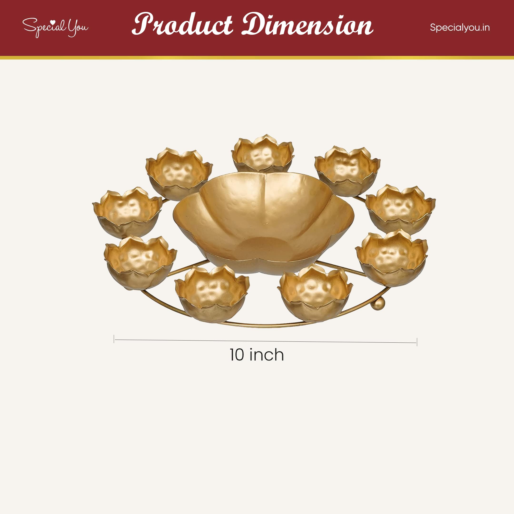 Double Flower Urli Bowl for Decoration