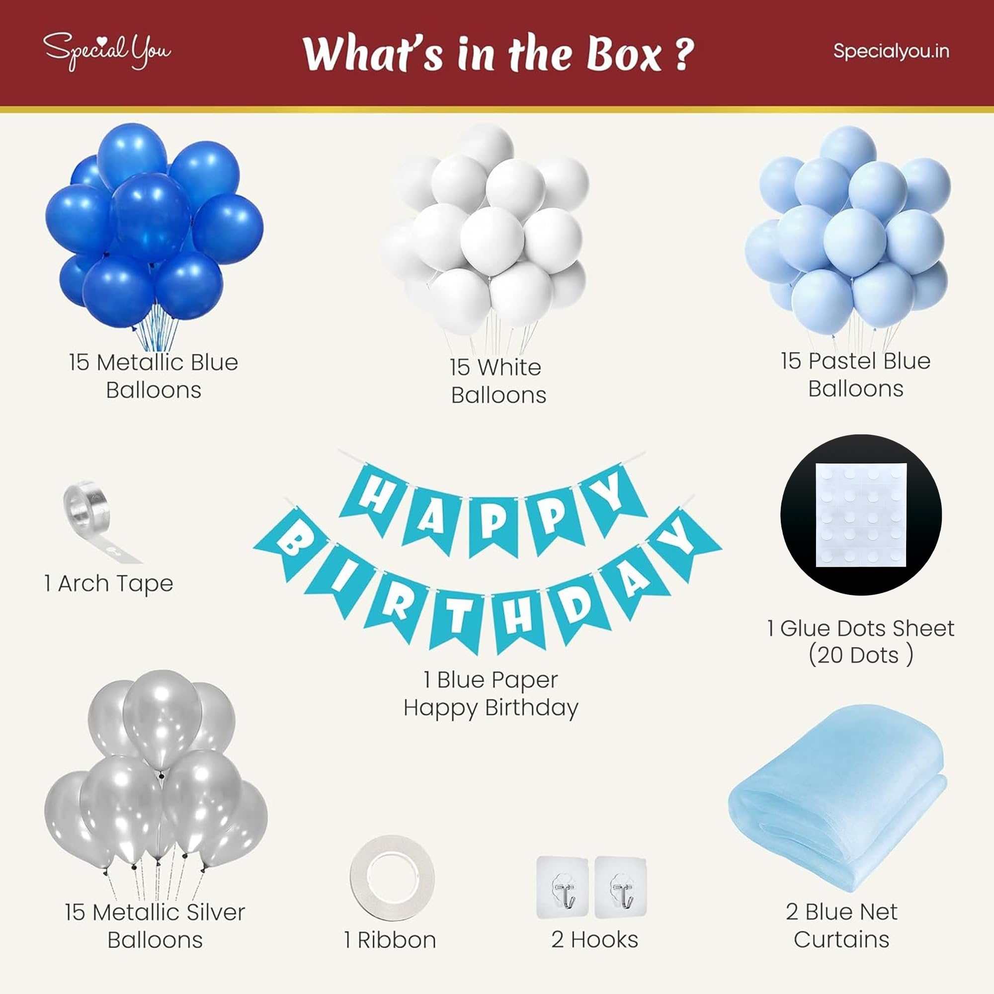 blue theme birthday