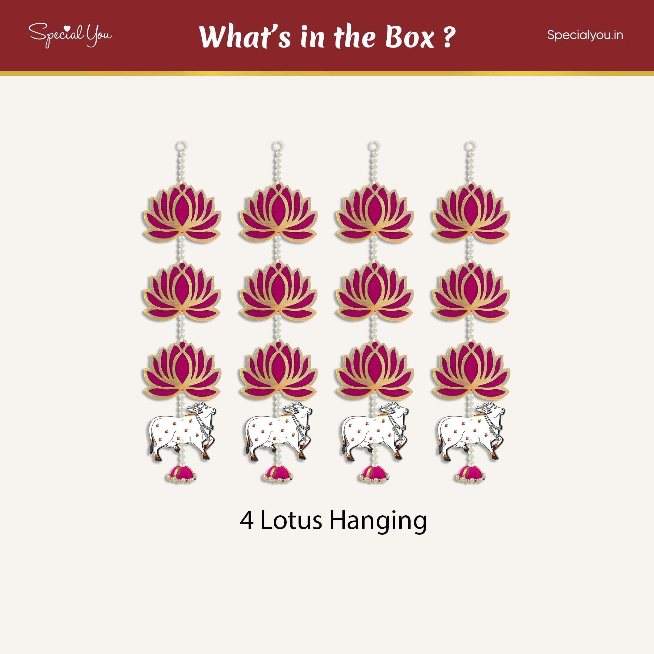 Lotus Hanging for Ganpati Decor