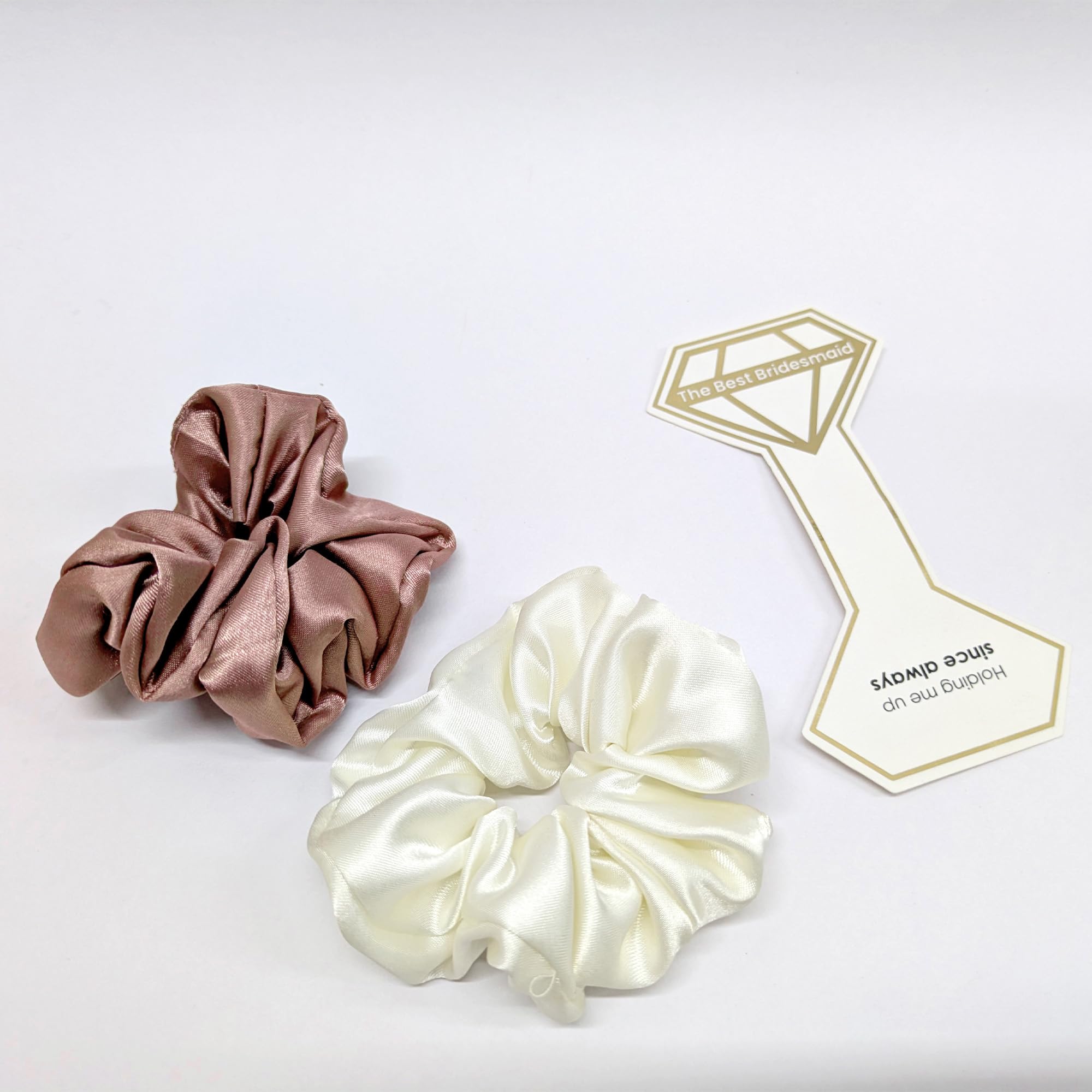 Elegant Satin Hair Scrunchies-10pcs