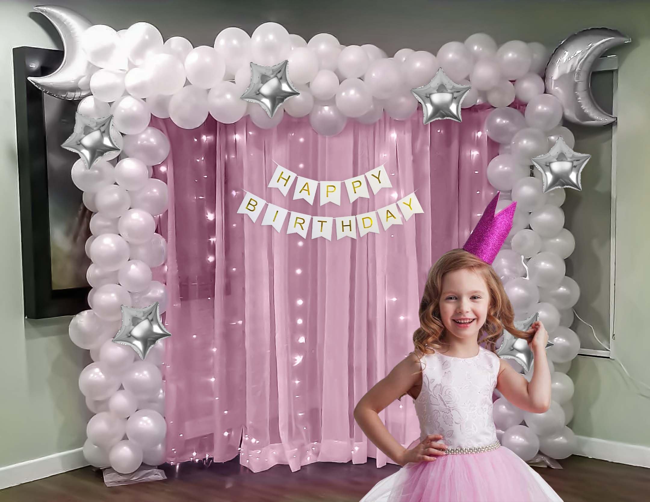 Star & Moon theme Birthday decoration Kit