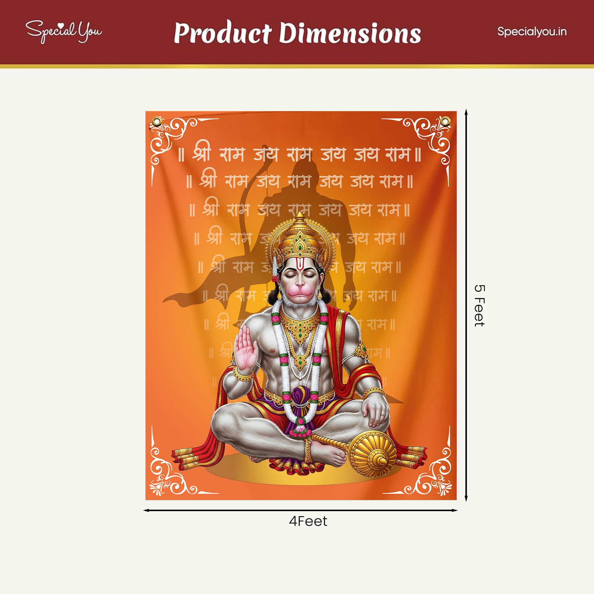 Hanuman Backdrop Decor