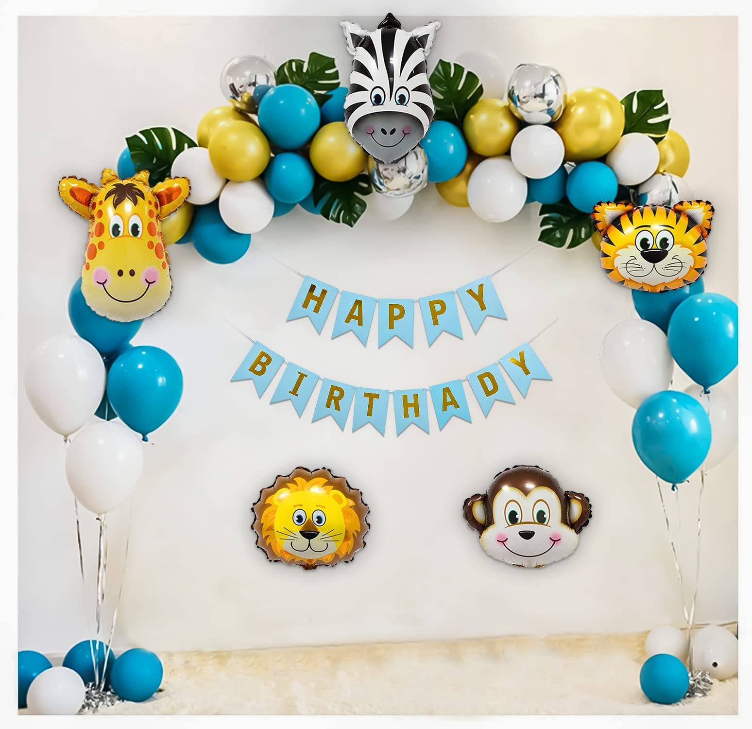 Animal Theme Foil Balloons for kids pack of 5