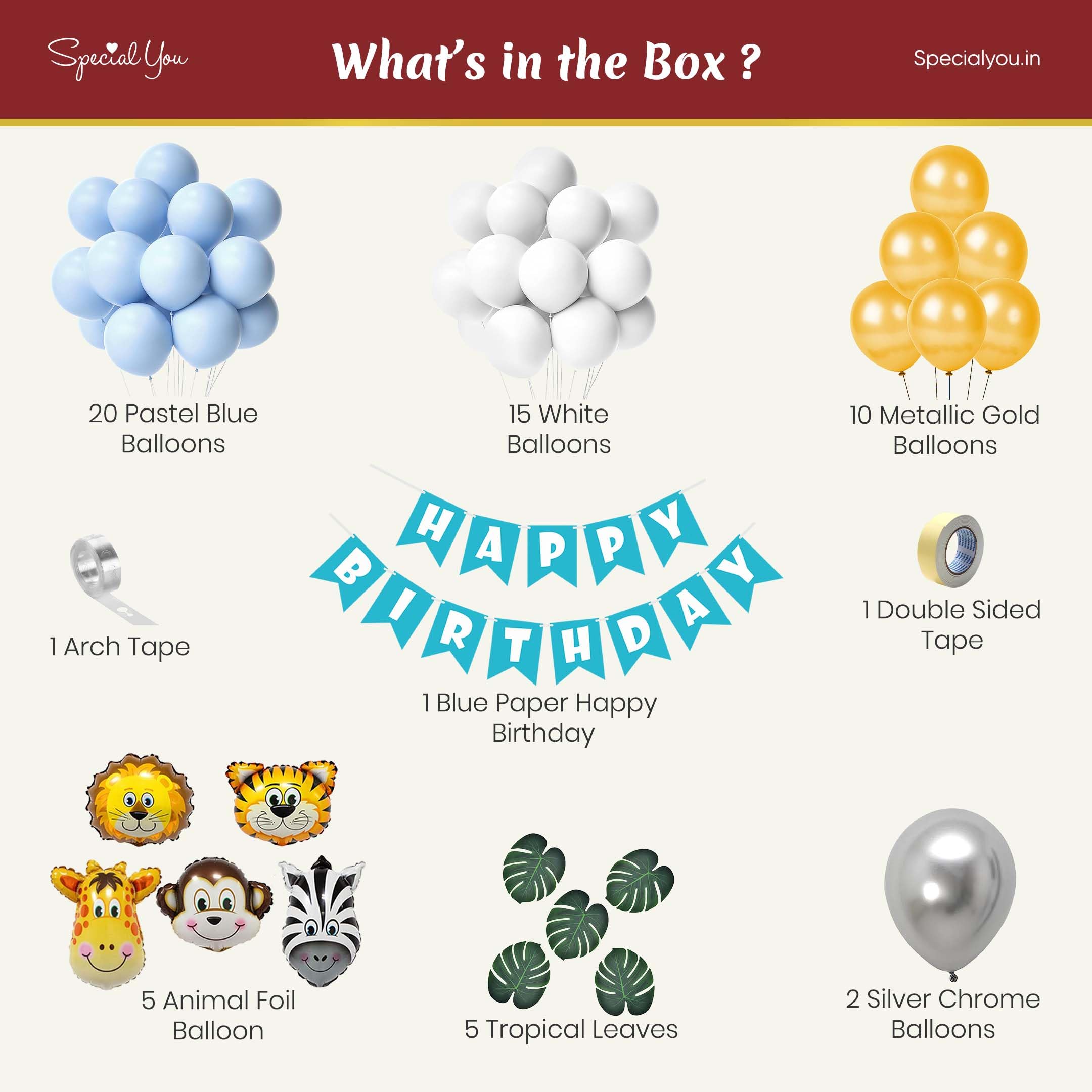 Treasure your jungle theme with Birthday kit