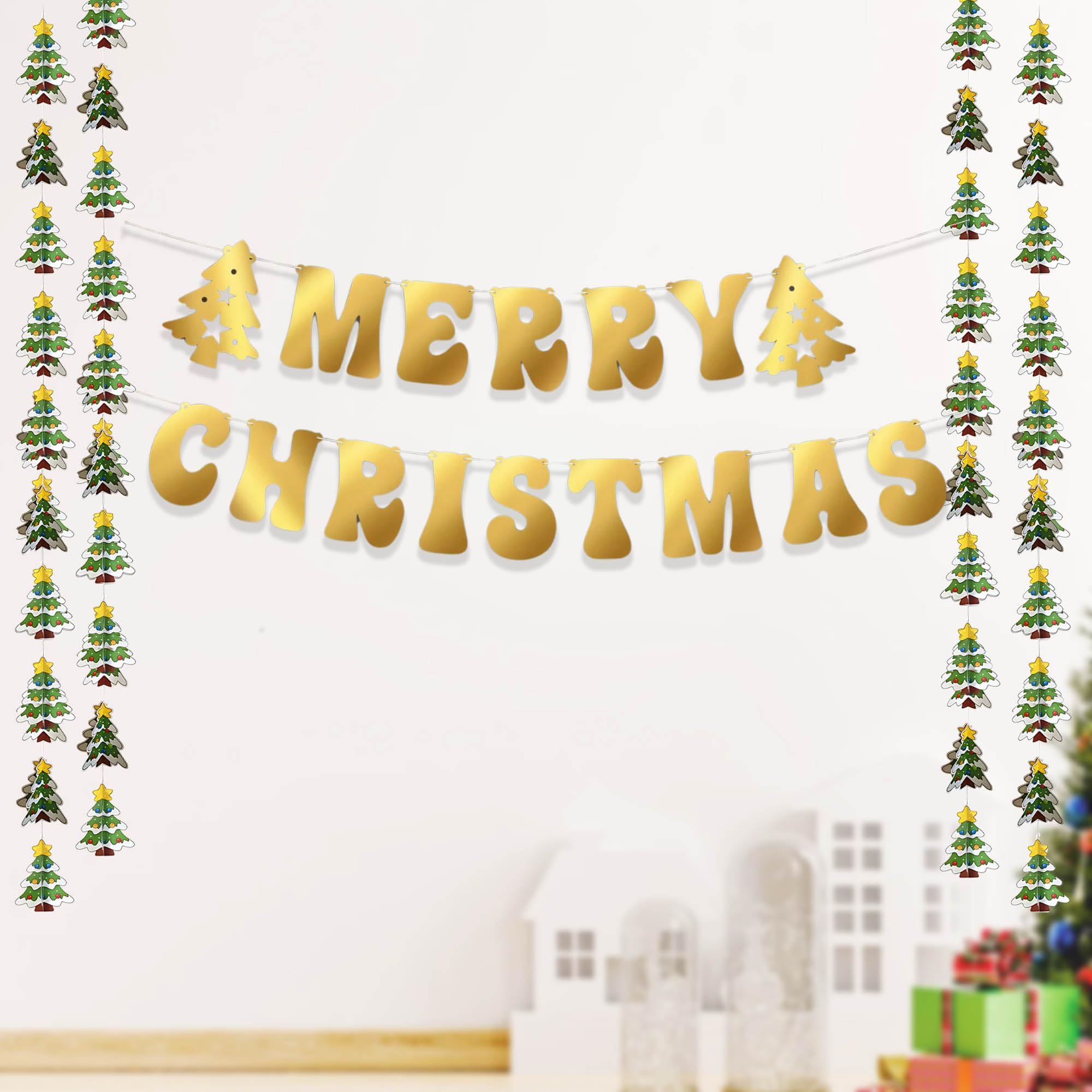 Tree frill with Merry Christmas Banner