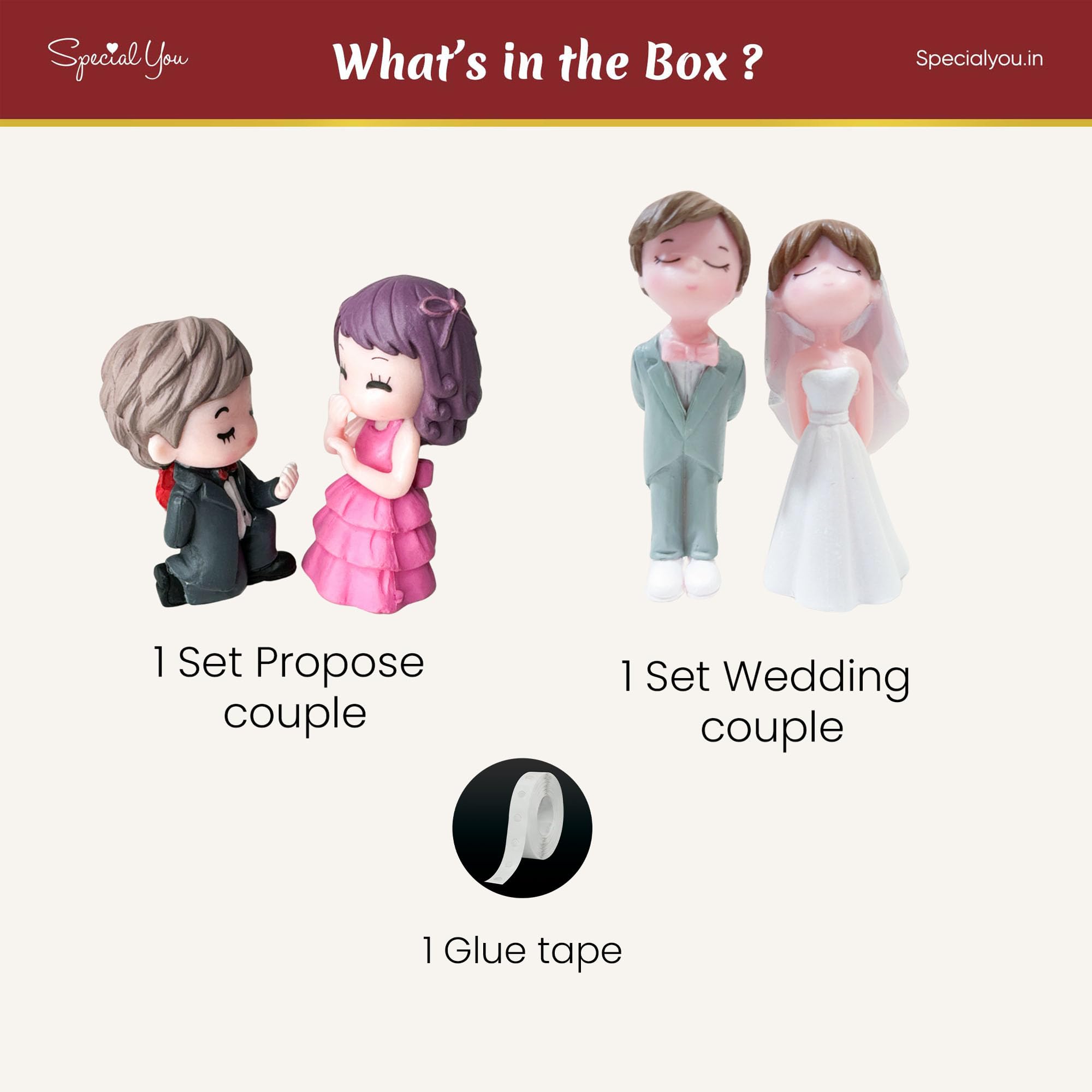 Propose & Wedding Couple Miniature Combo