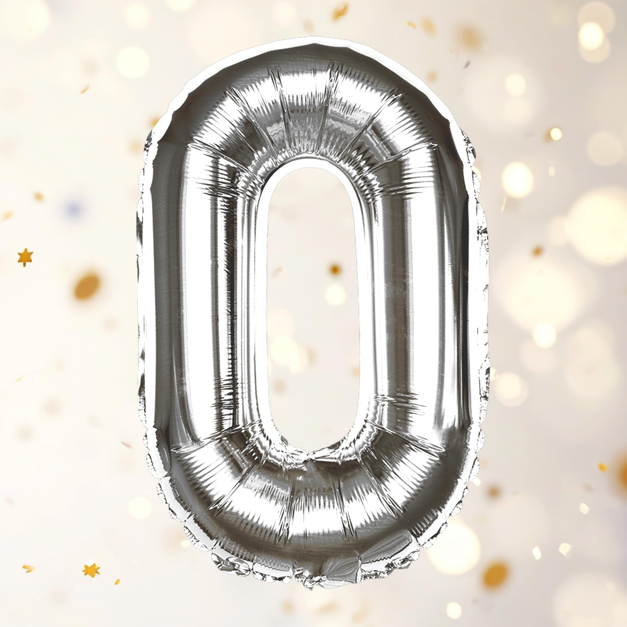 Silver O Letter Foil Balloon