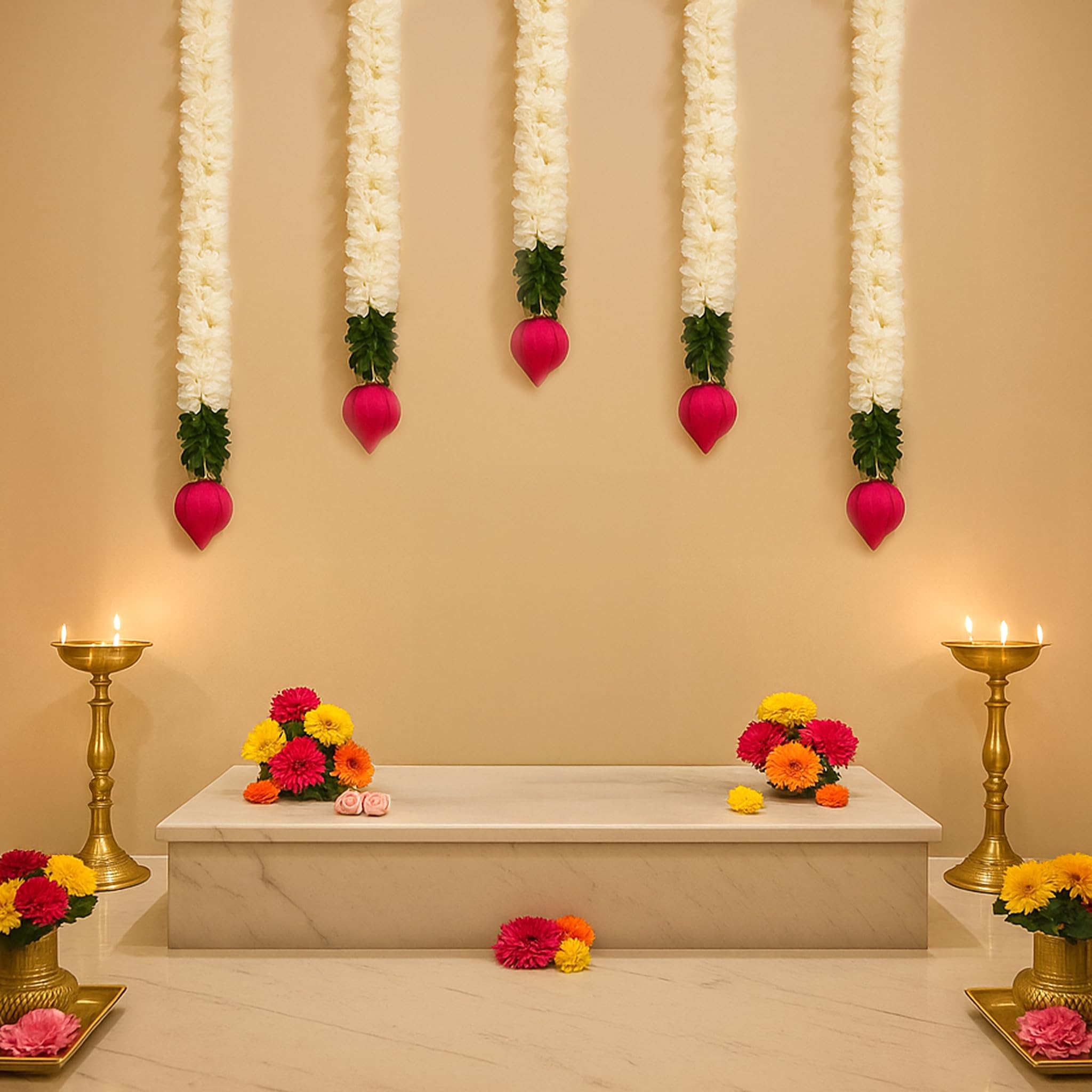Ganpati Lotus Hanging-5pcs