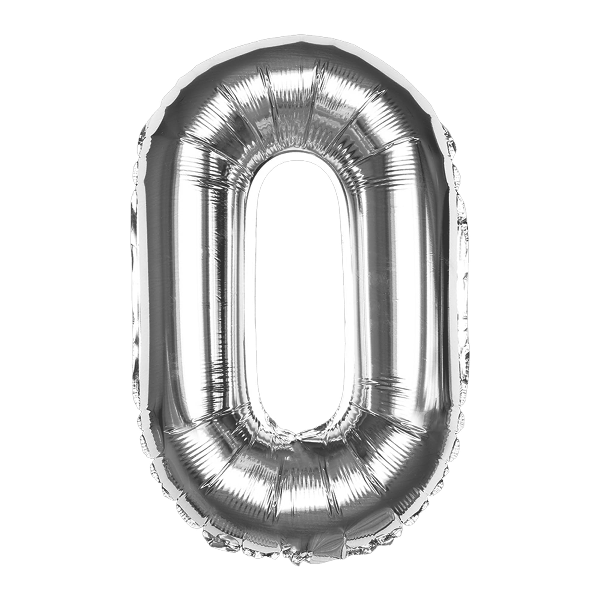 Silver O Letter Foil Balloon