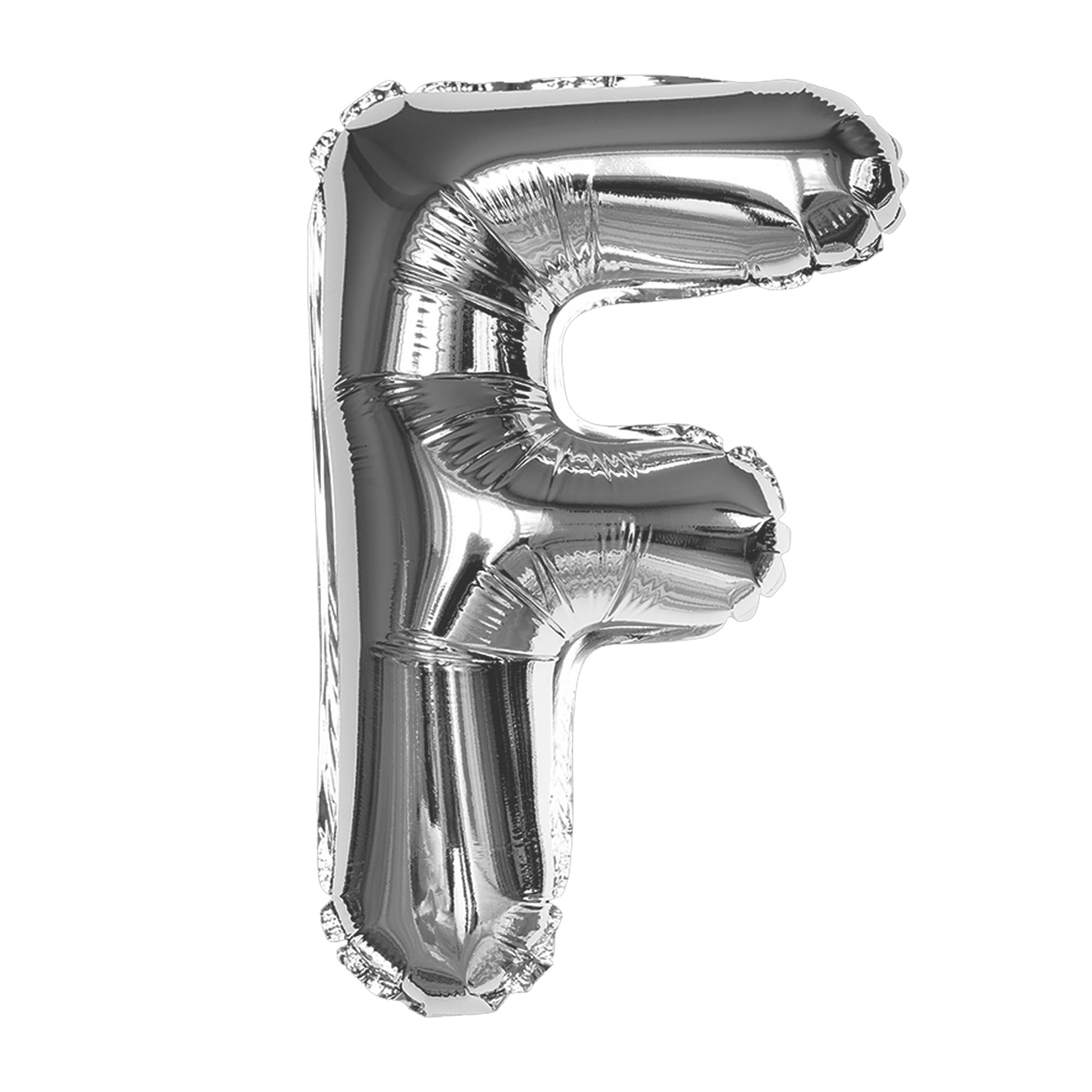 Silver F Letter Foil Balloon