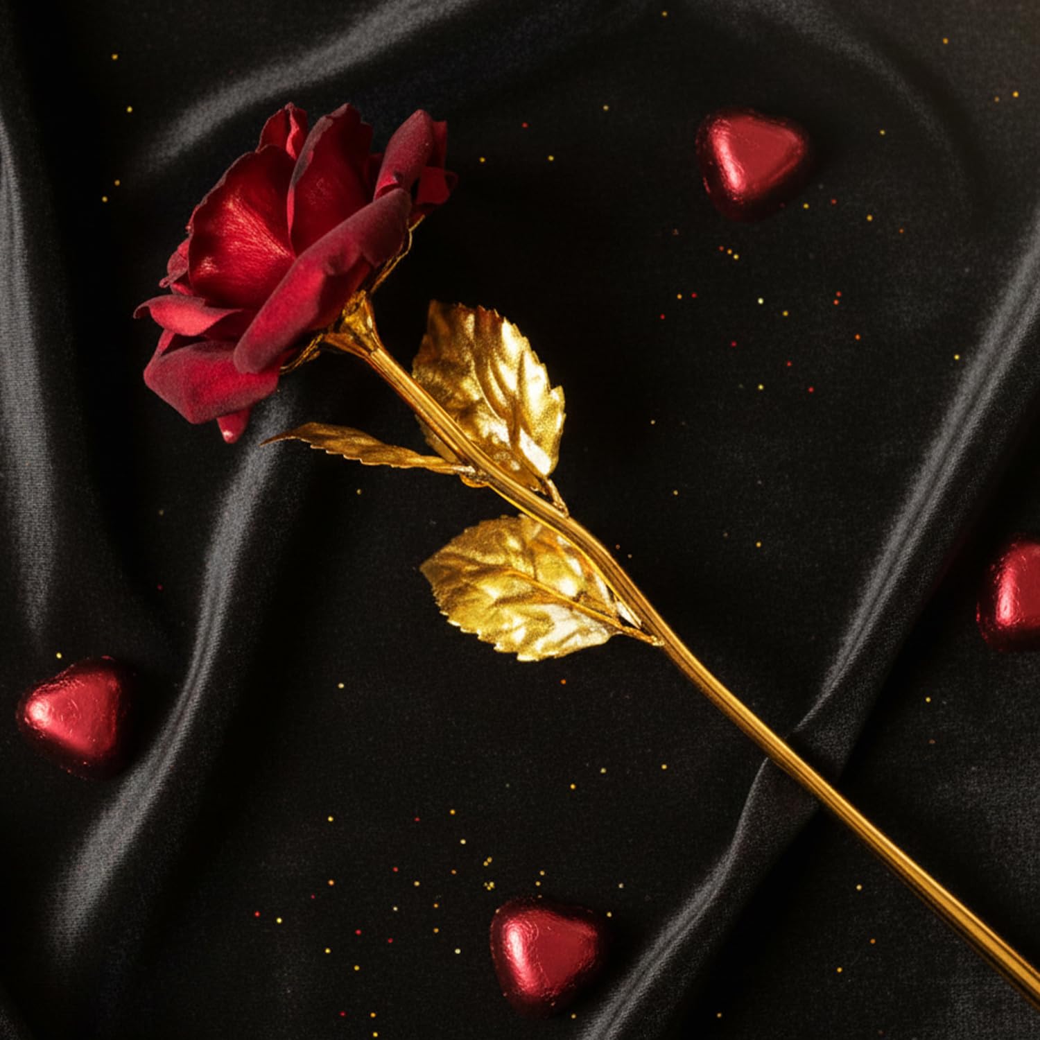Red Metal Rose for Valentine Gift