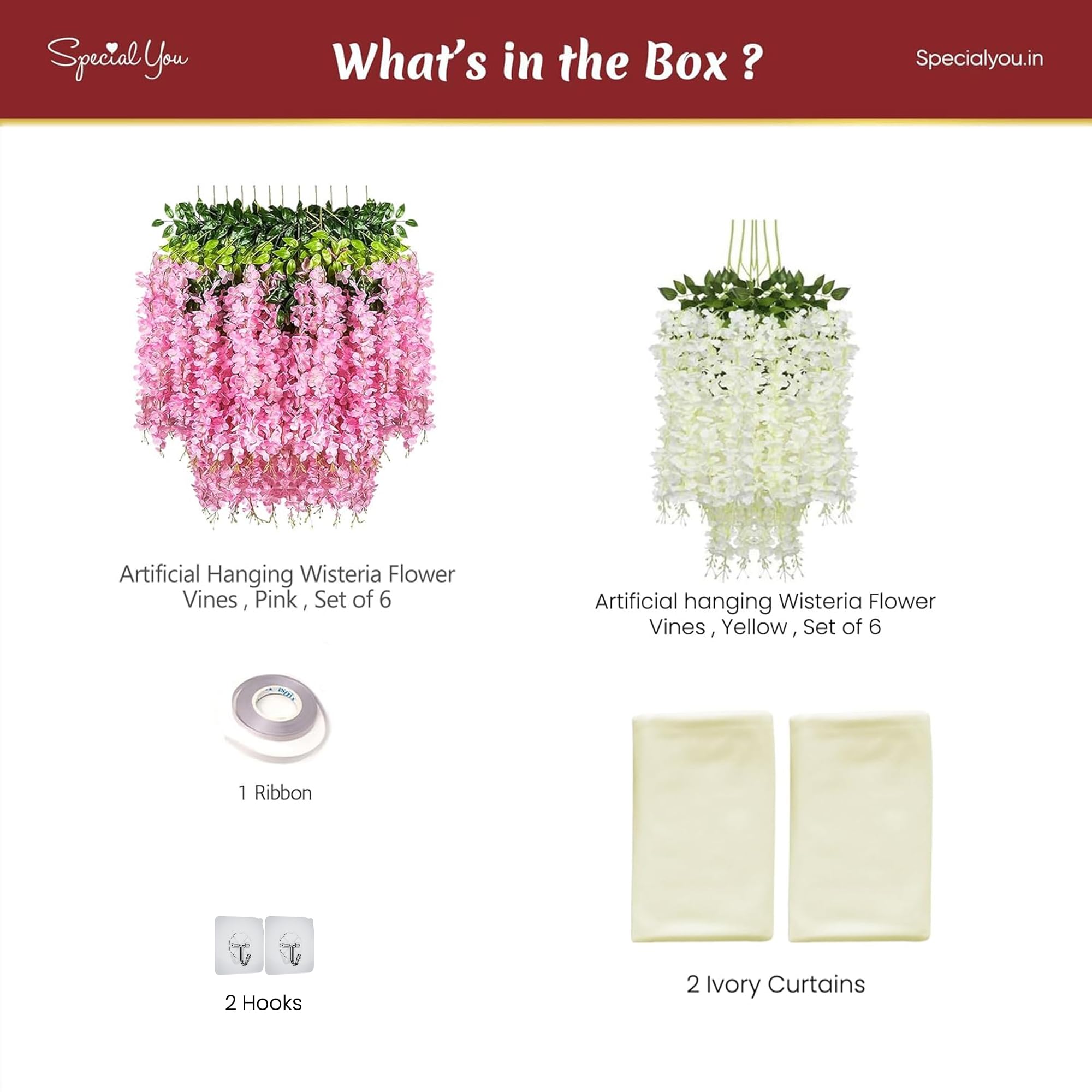 Ivory Light Pink Diwali Decor Kit
