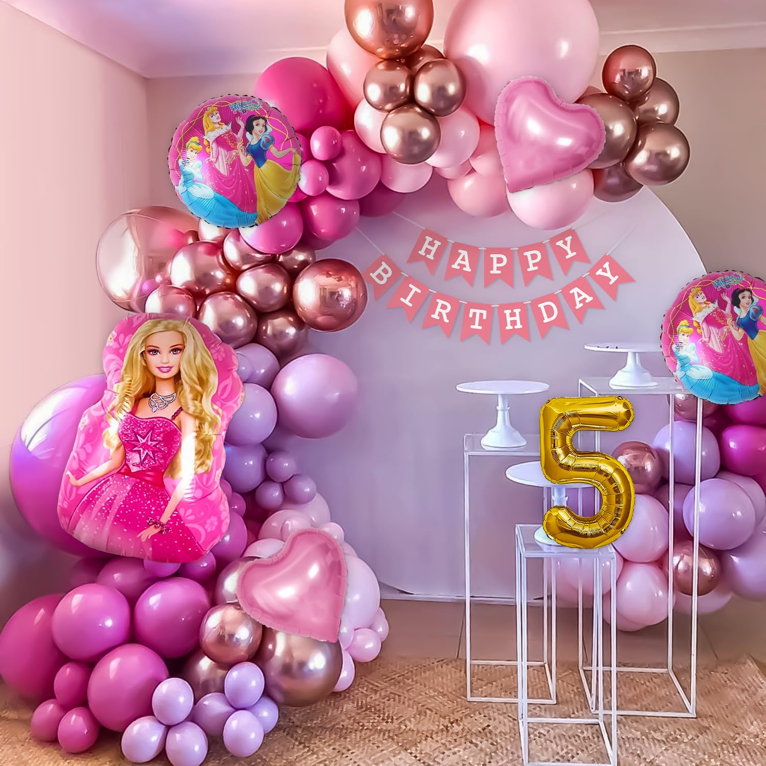Easy Barbie Balloon Dresses Barbie's Five-bulous DIY Birthday