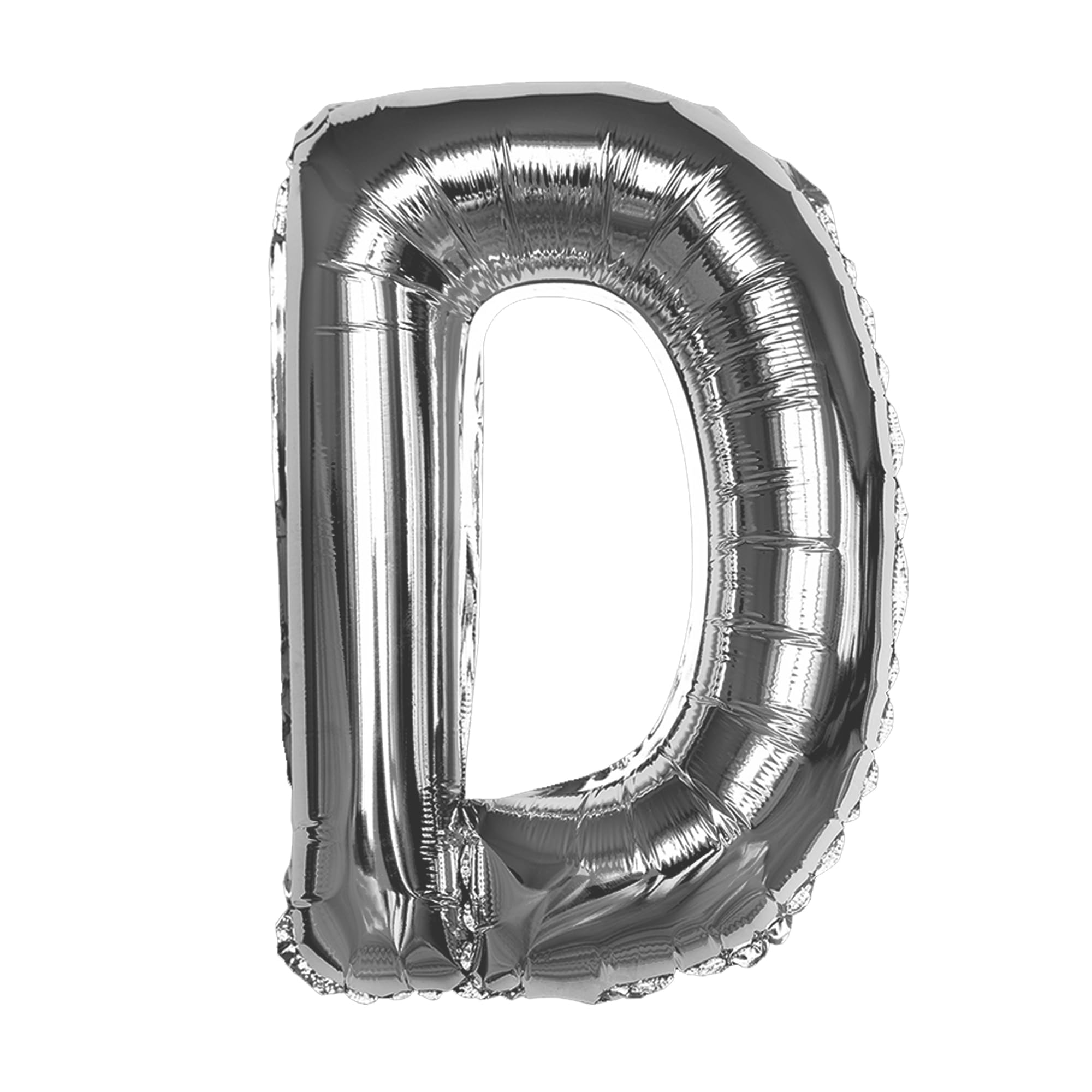 Silver D Letter Foil Balloon