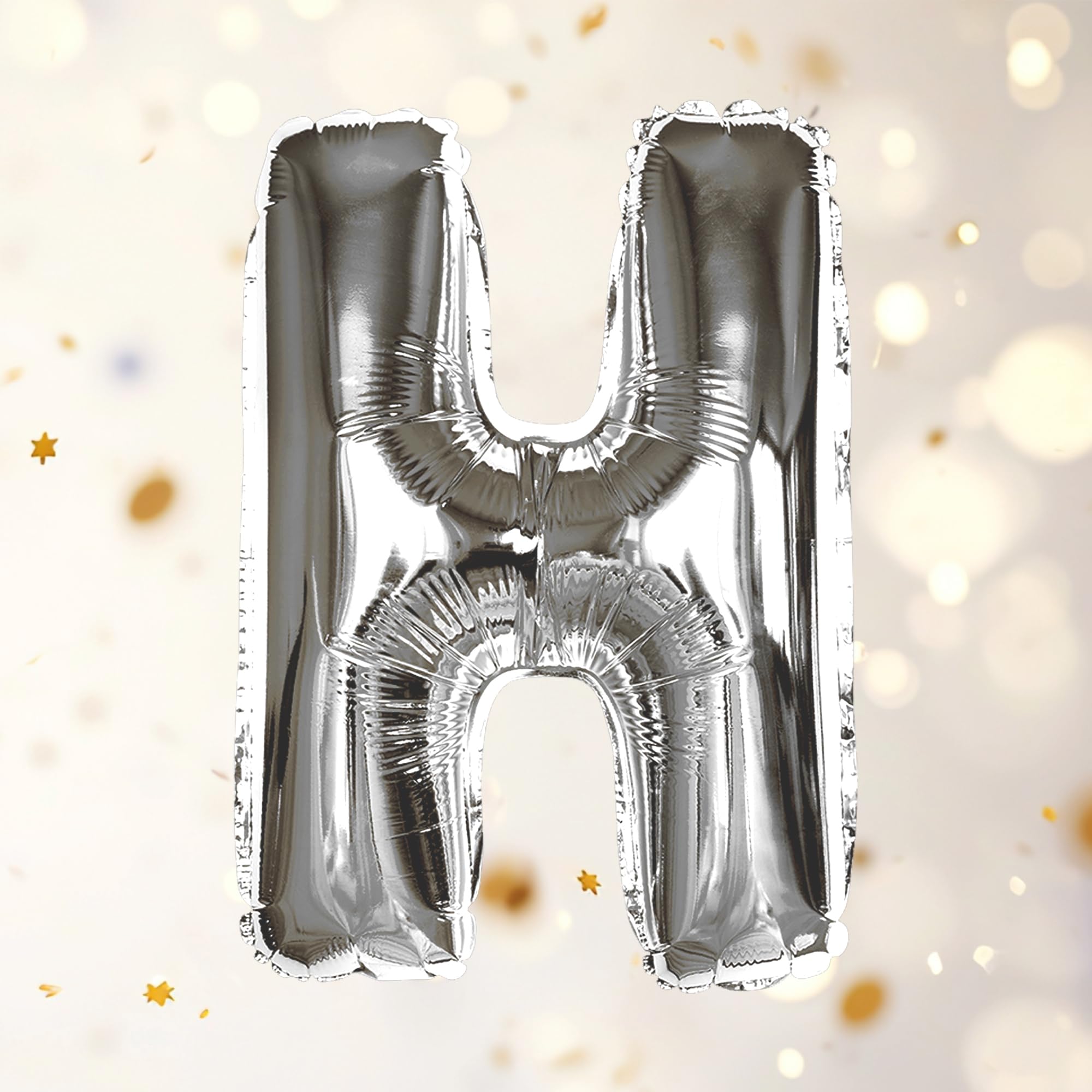 Silver H Letter Foil Balloon