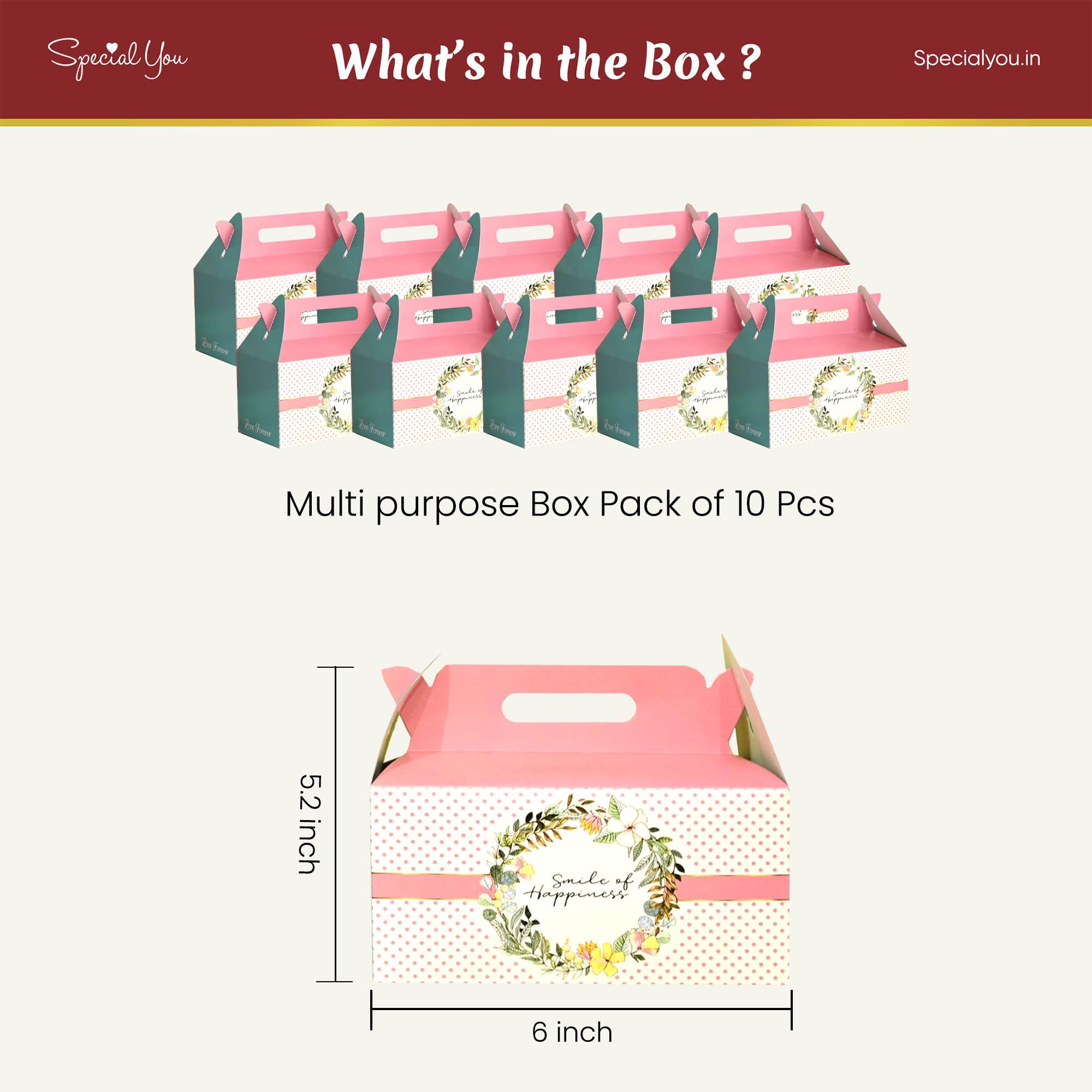 Multipurpose Paper Boxes Set of 10