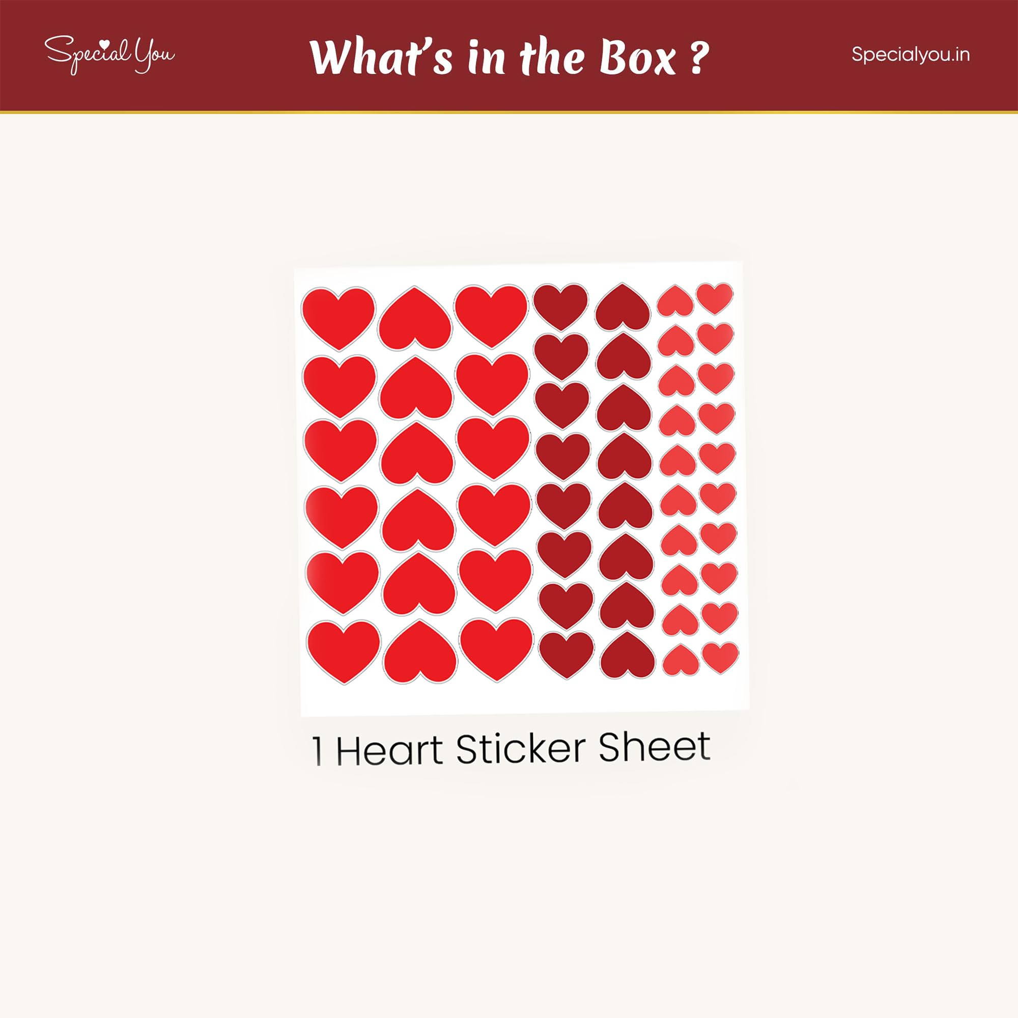 Red Heart Wall Stickers for Home Decoration