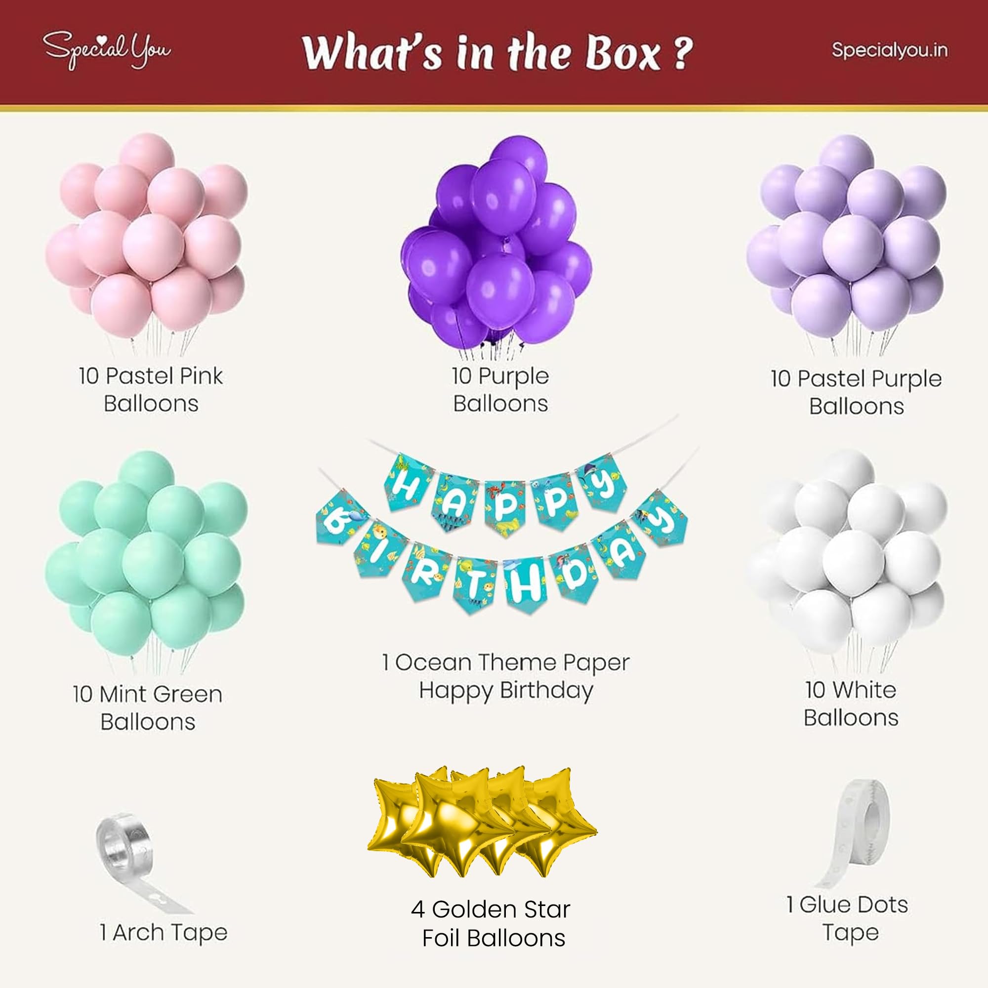 Ocean theme Birthday DIY Kit