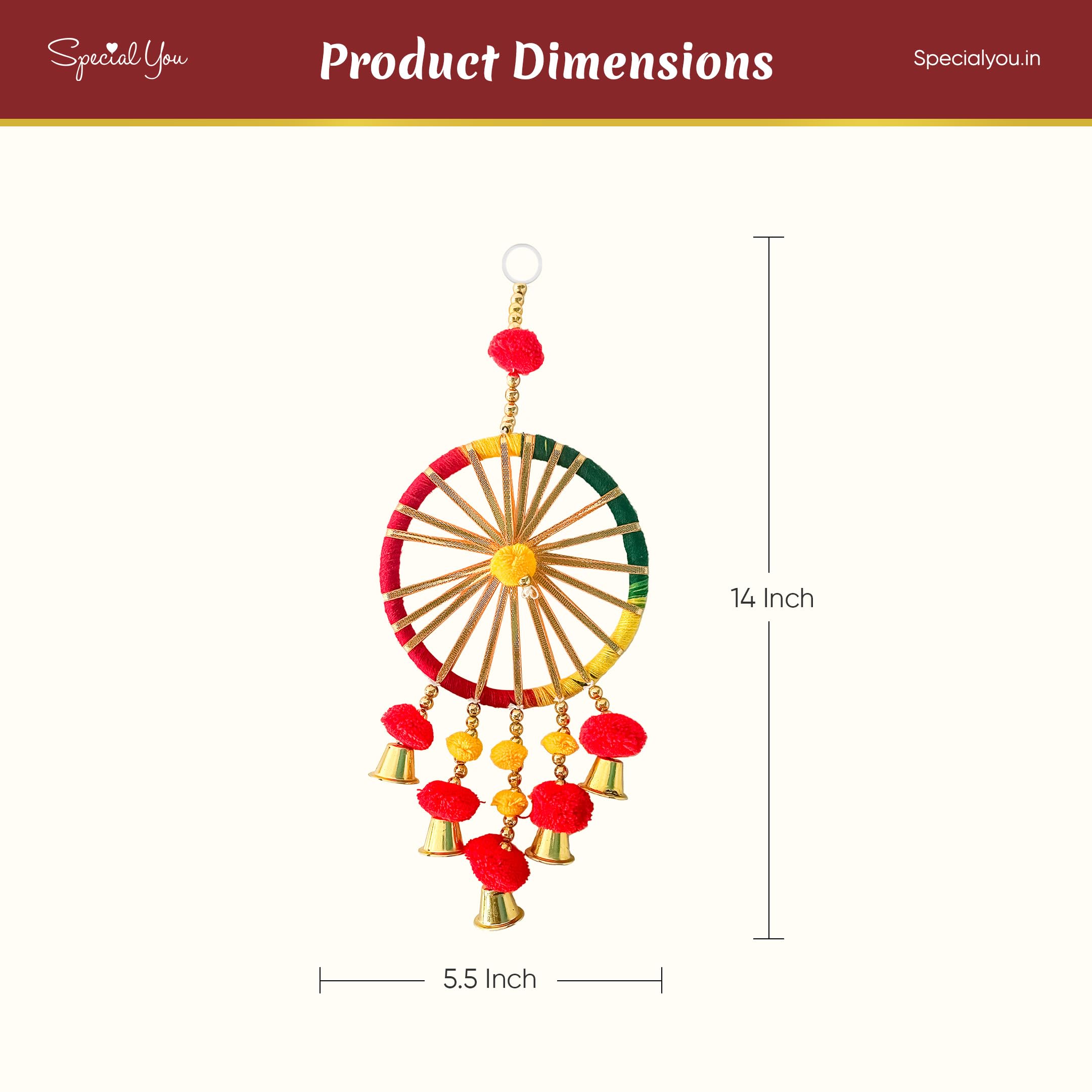 Shree Ganesha Chakra Decor-5pcs