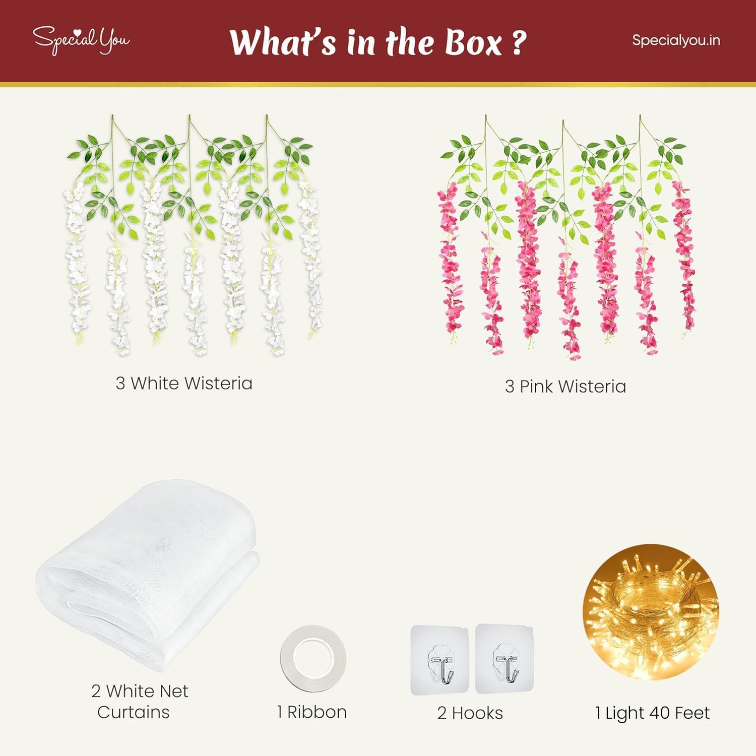 Shubh Deepavali White Pink Backdrop - Special You