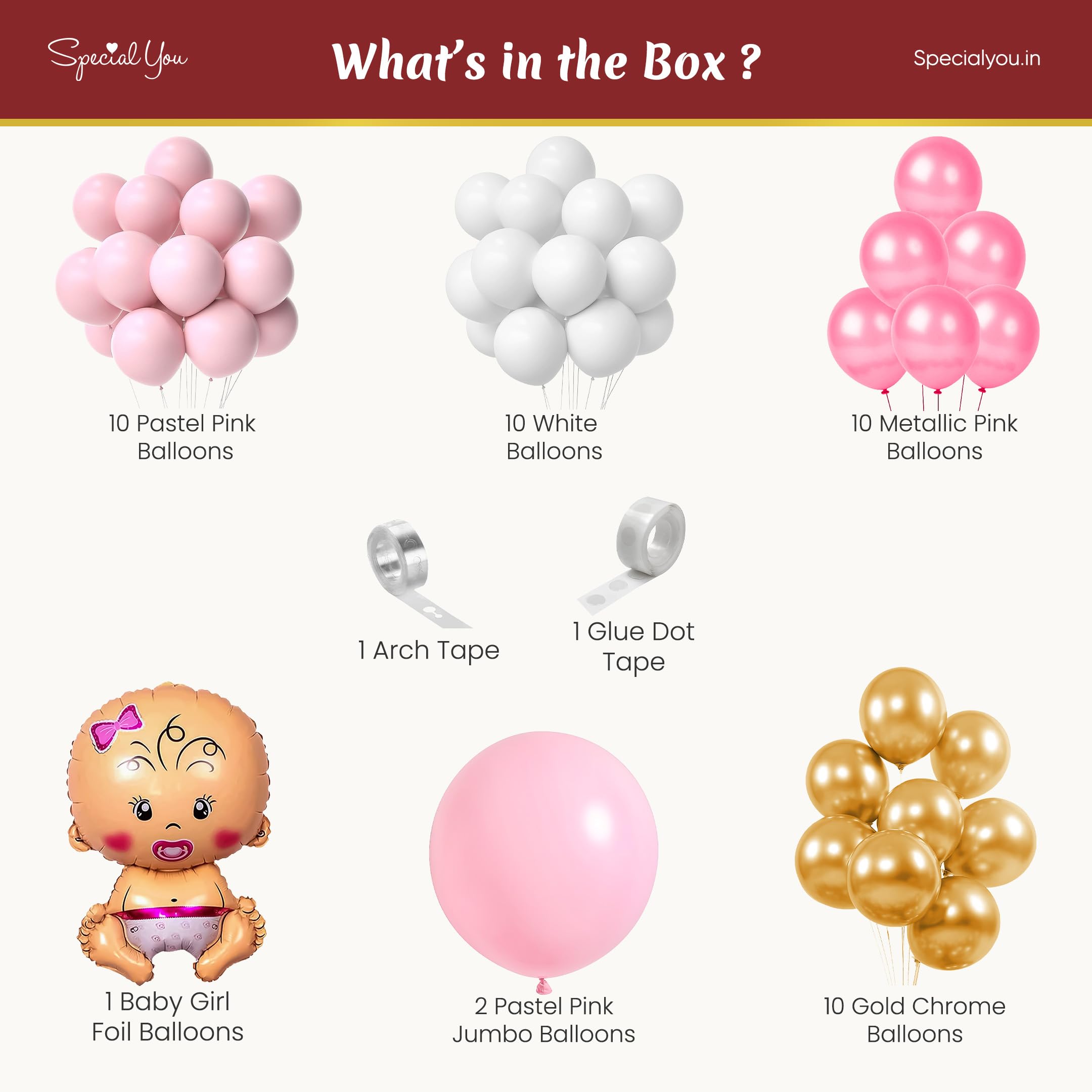 Balloons Entrance Decor for Her Special Naming Ceremony"