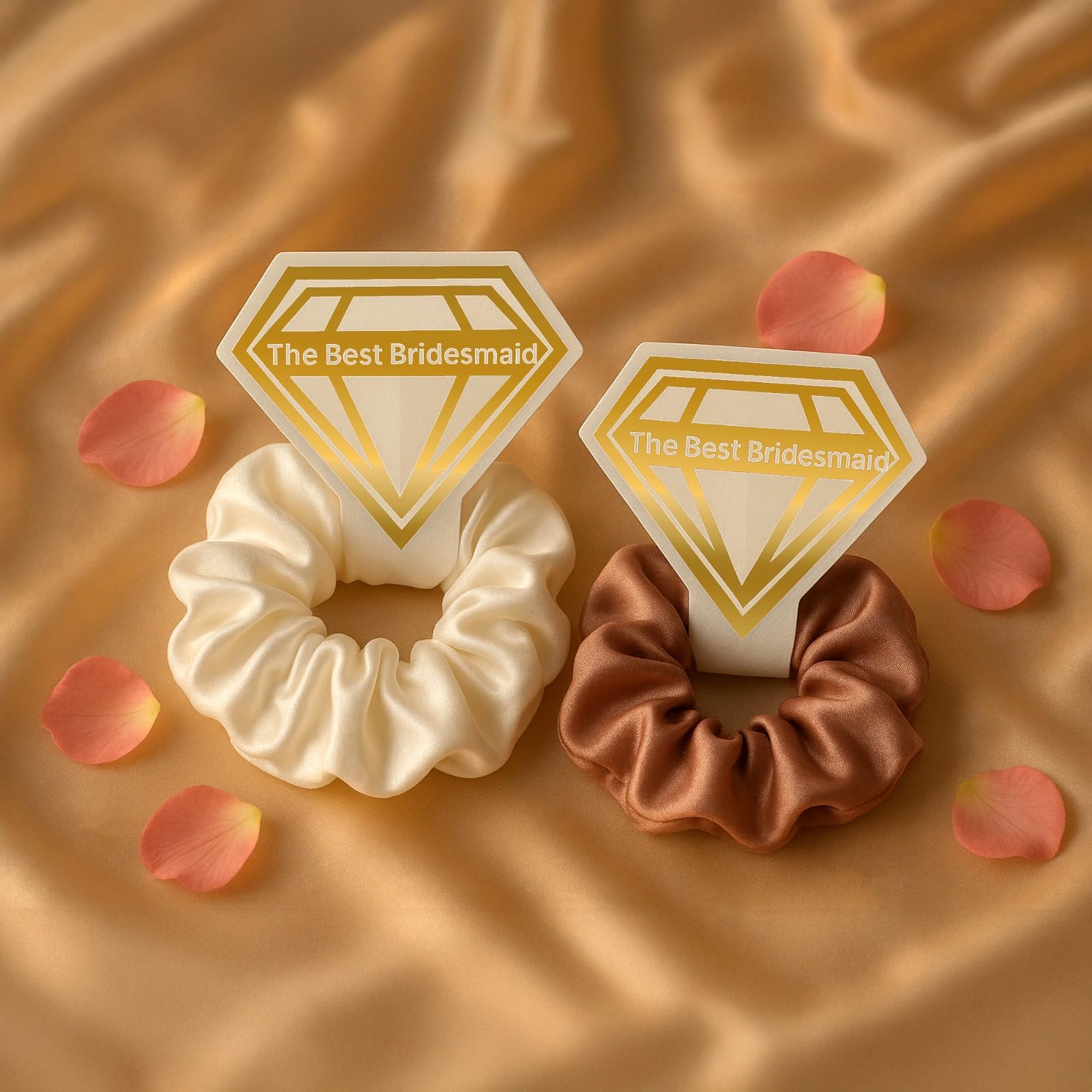 Hair Scrunchies with Korean Earring-12pcs