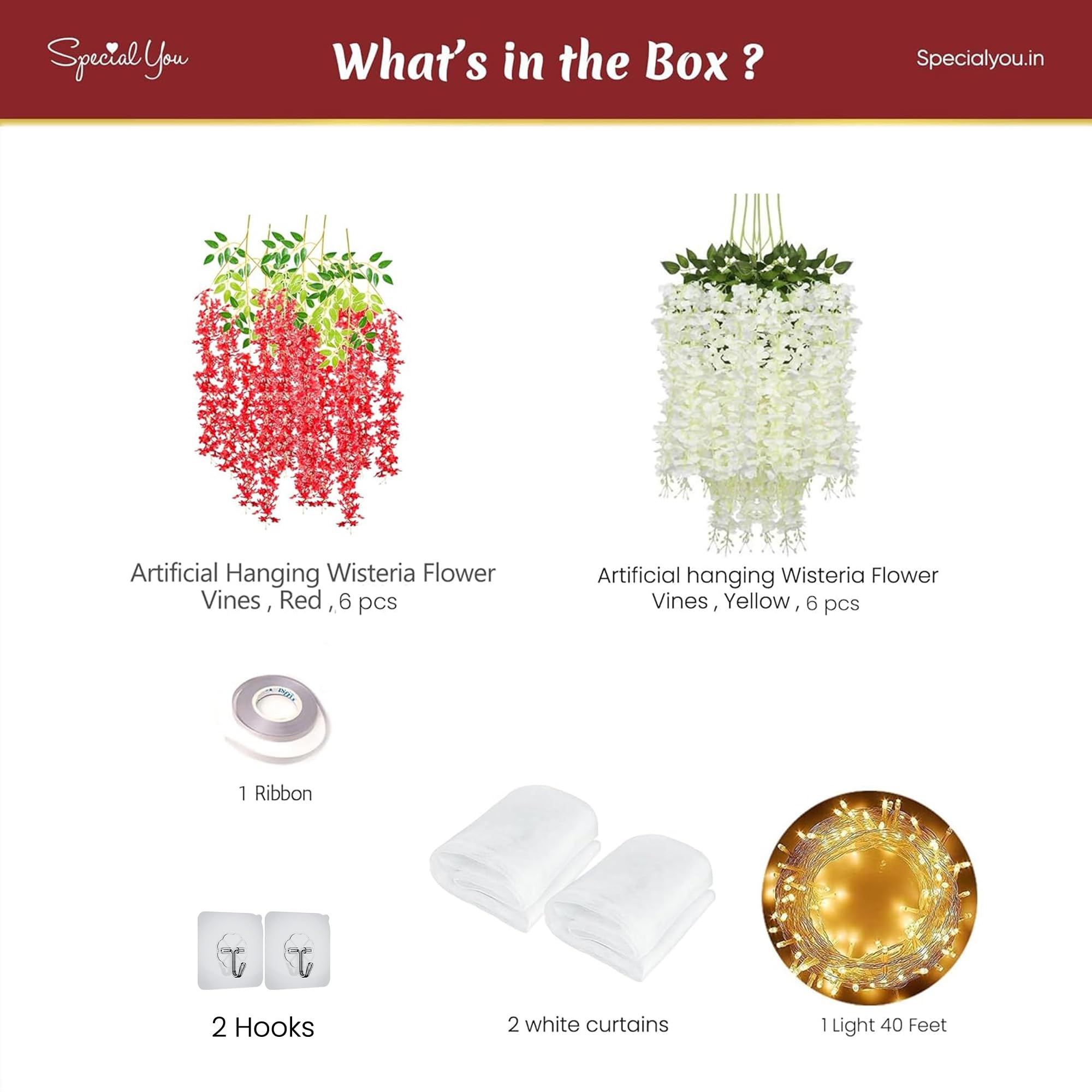 Divine Diwali Red Decor Kit