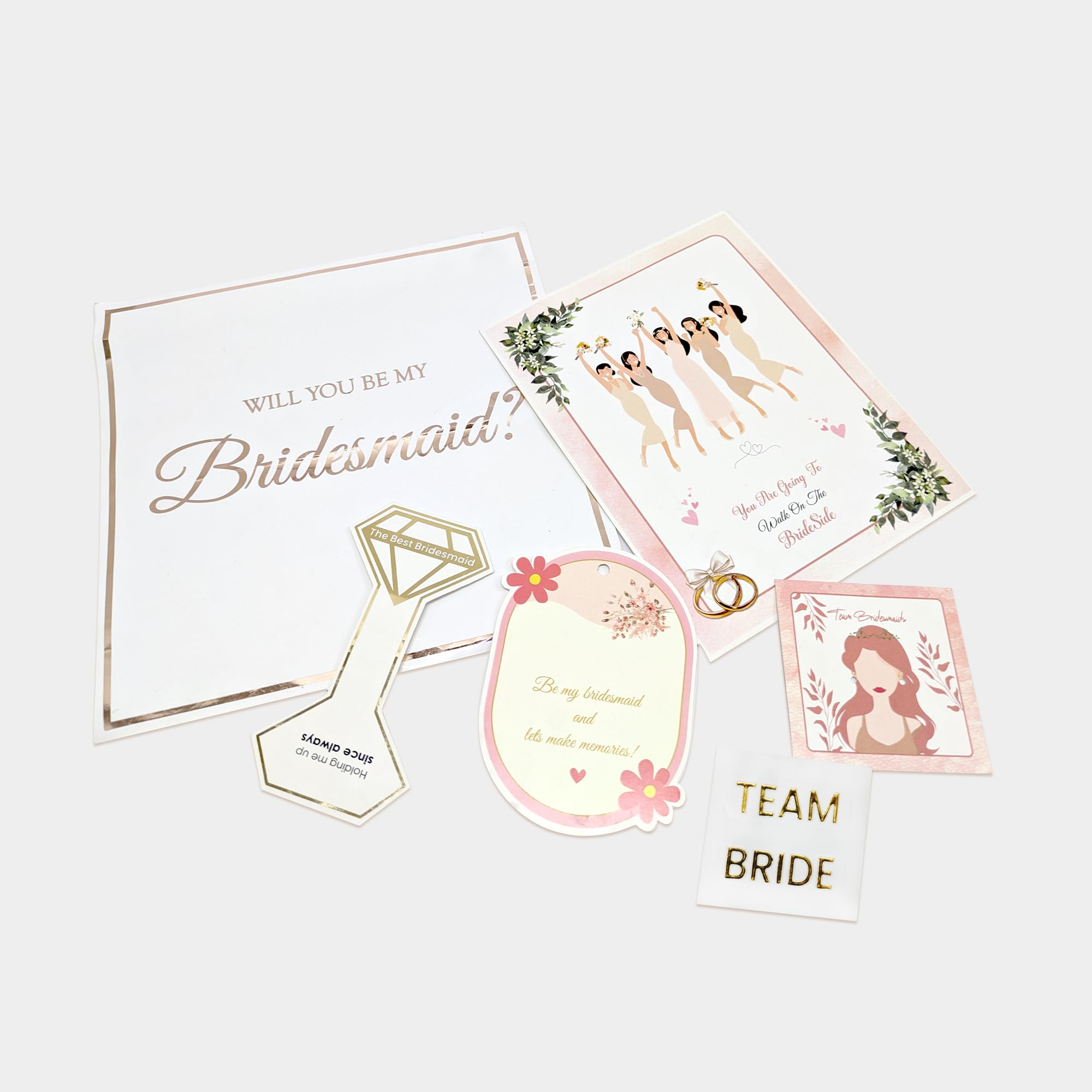 Bridesmaid Proposal Card & Sticker Set