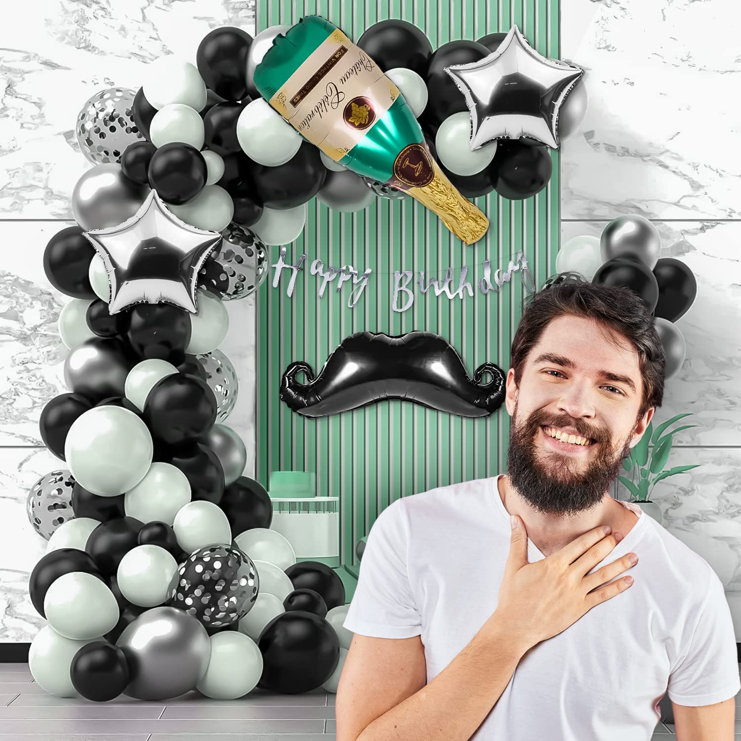 mustache balloon