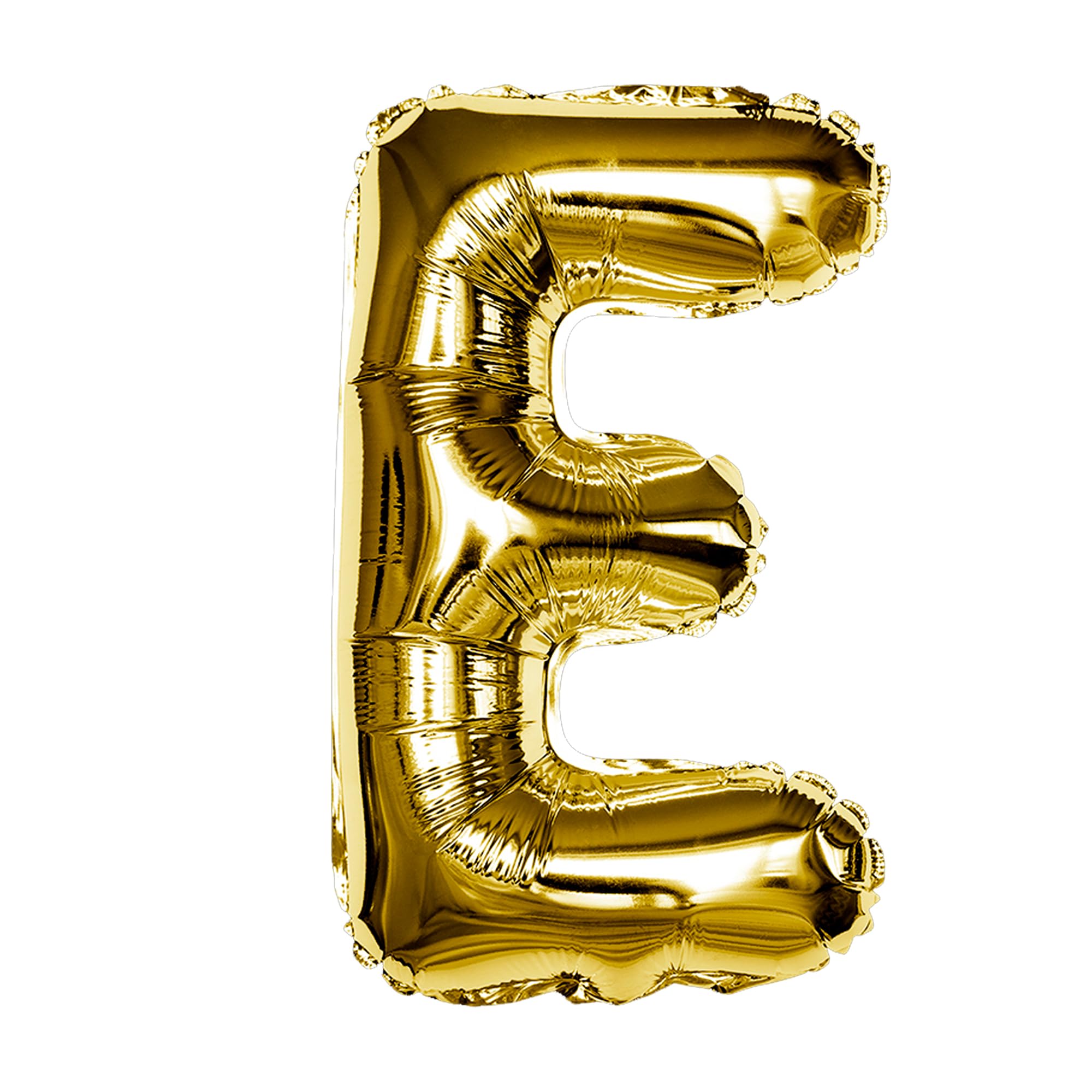Gold E Letter Foil Balloon