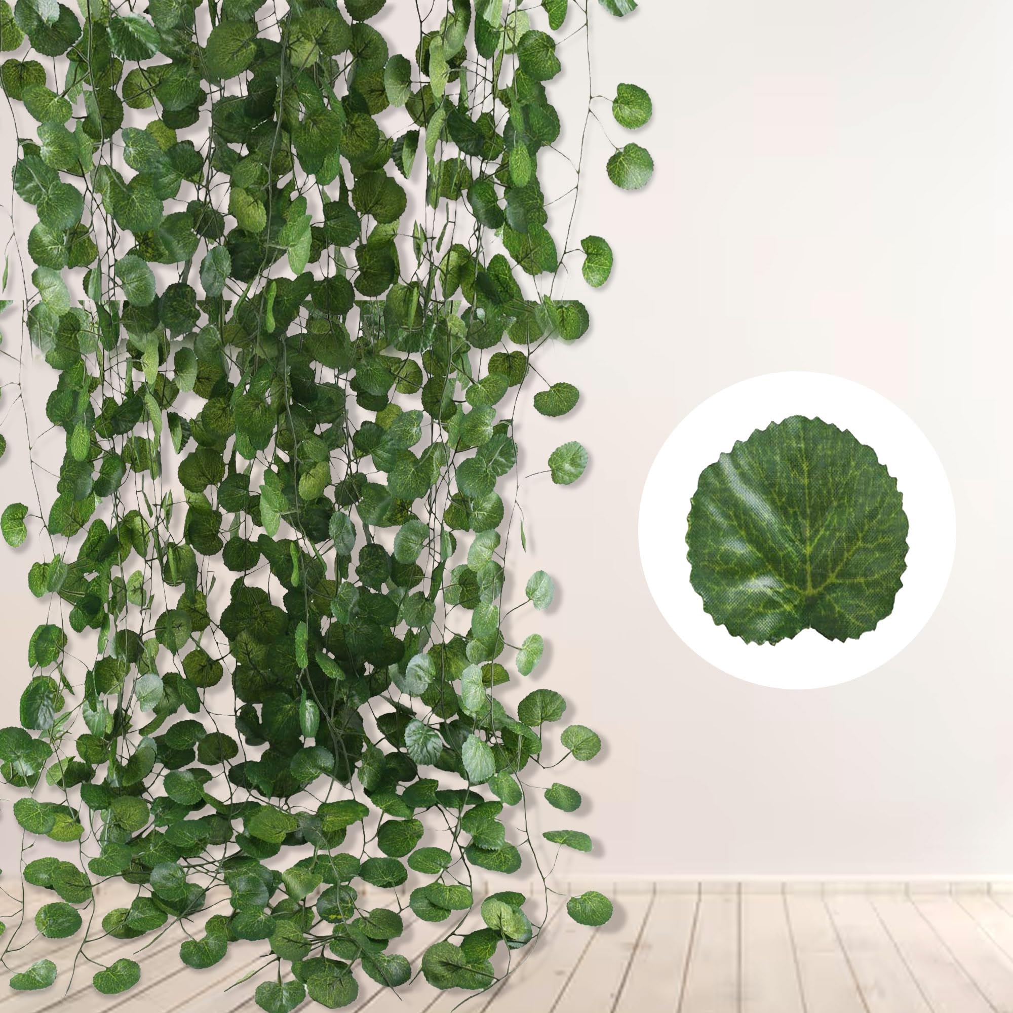 Attractive green vines for design in interiors