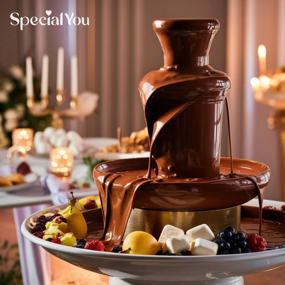 Chocolate Fountain At Kids Birthday Party