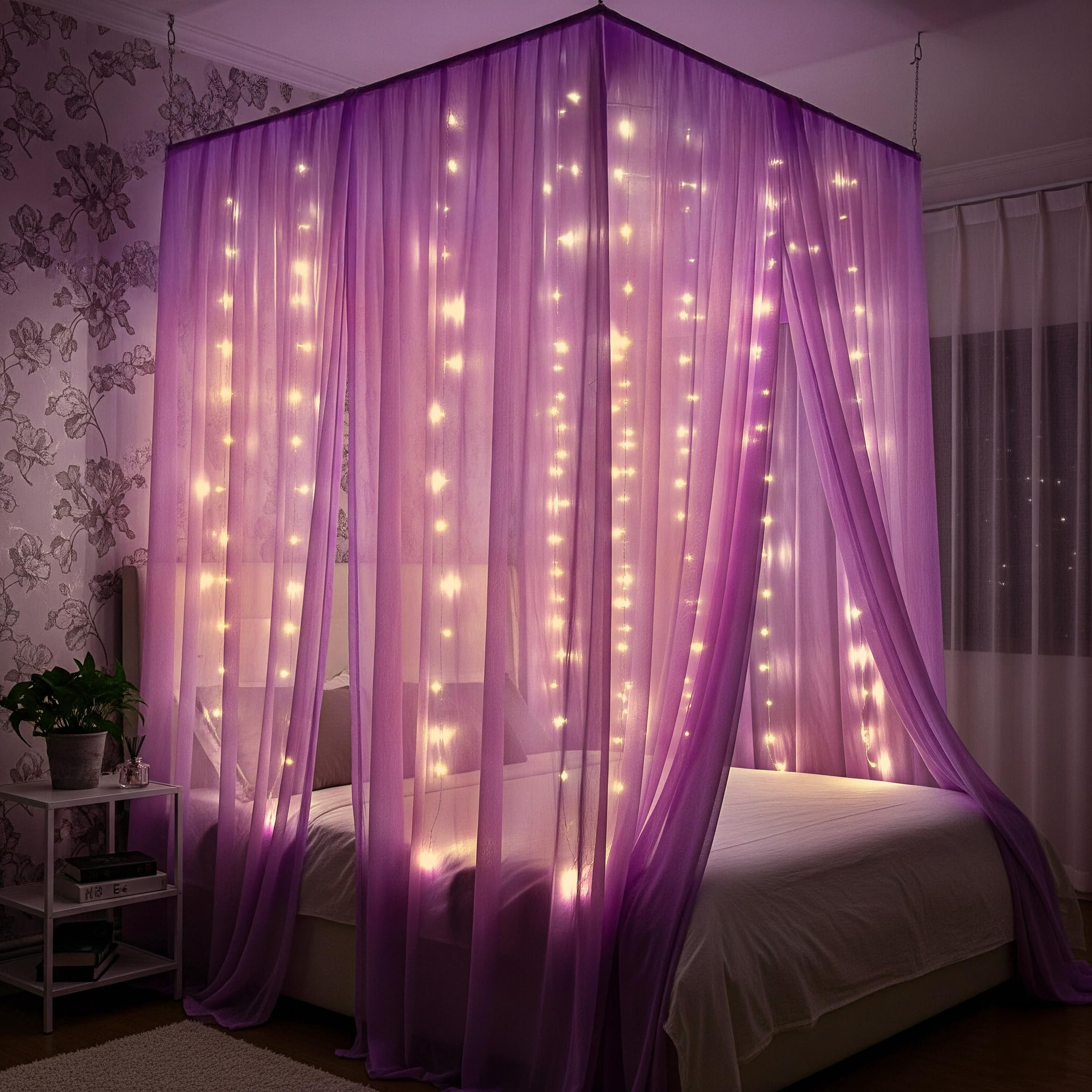 Lavender Canopy Decor