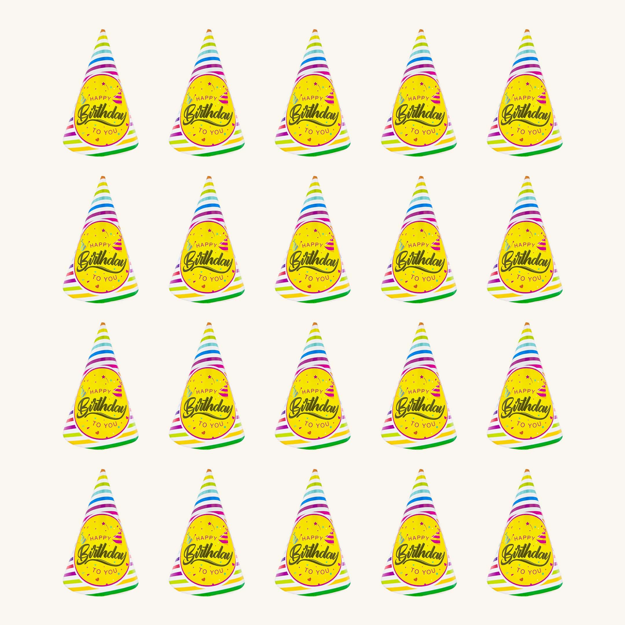 Trendy Multicolor Birthday Cap