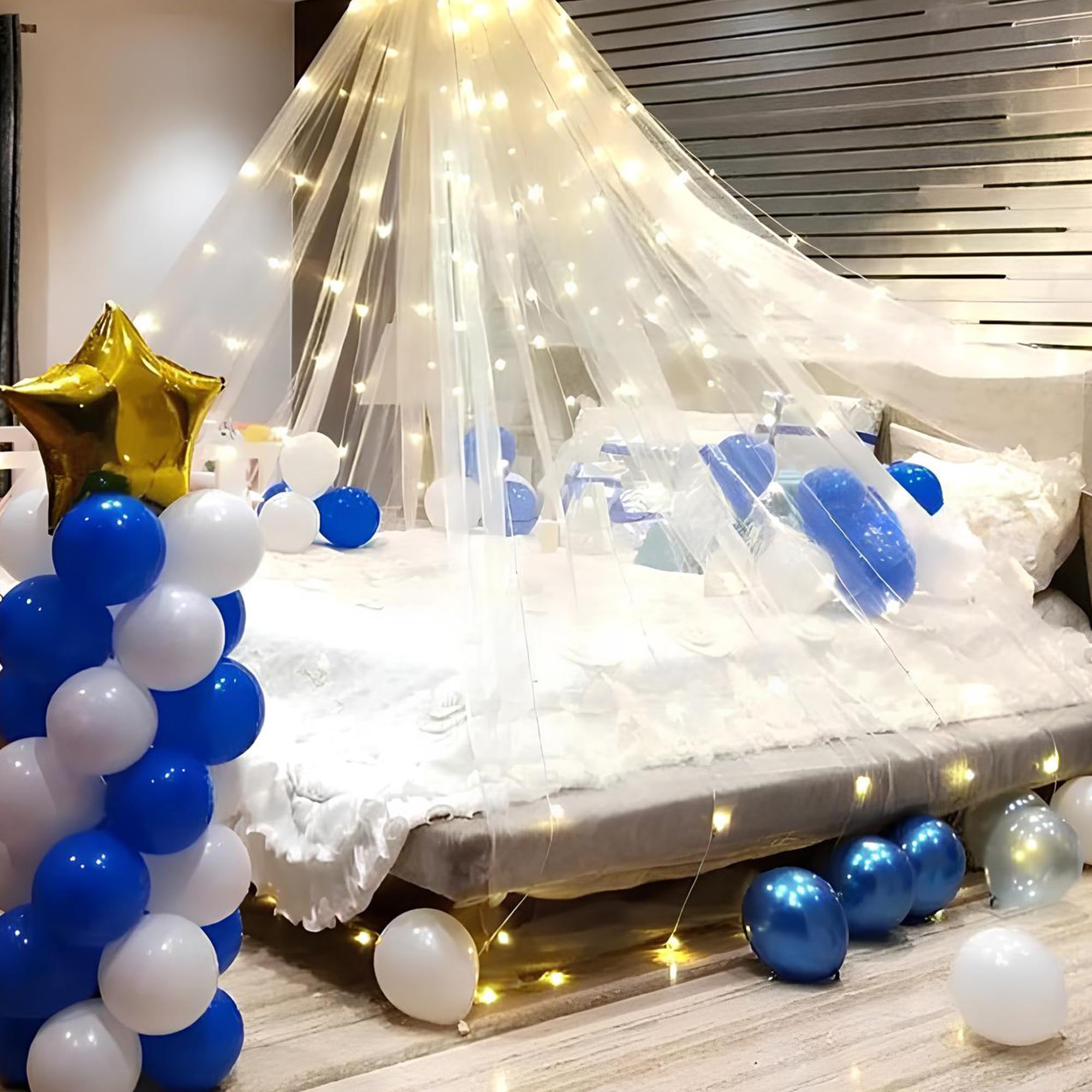 White net fabric for canopy