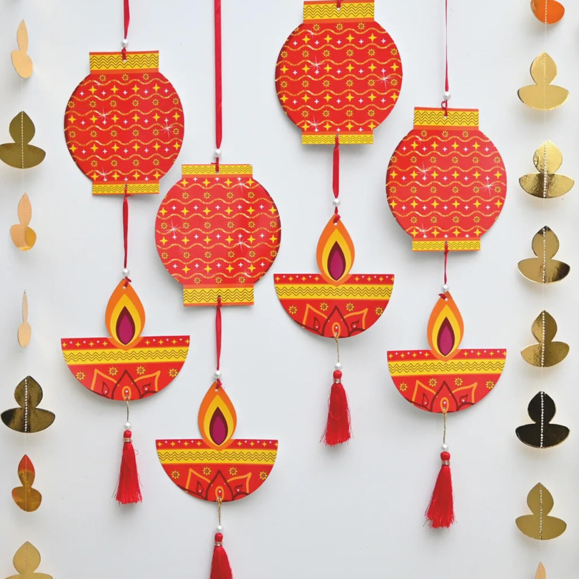Diya Lamp Frill Hanging for Diwali