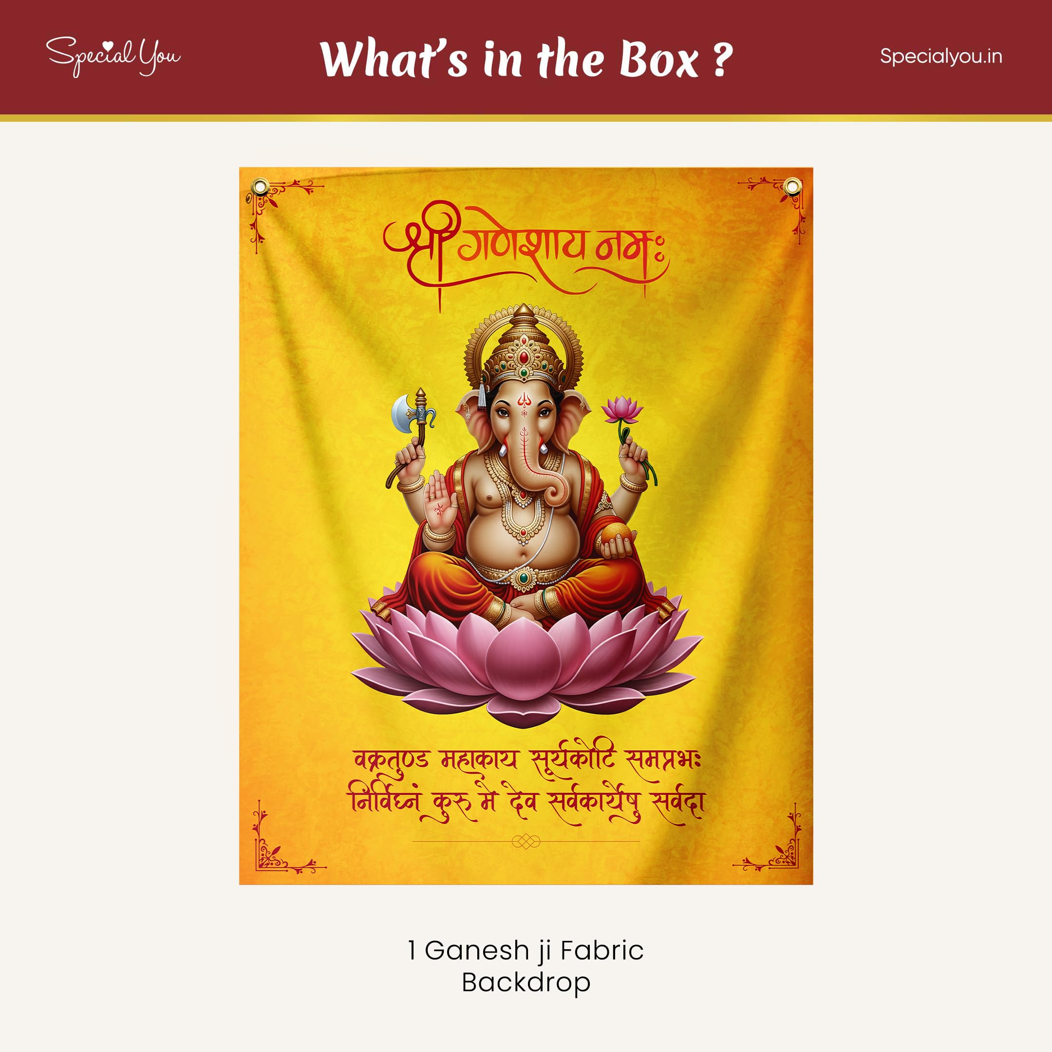 Ganpati Backdrop Decor