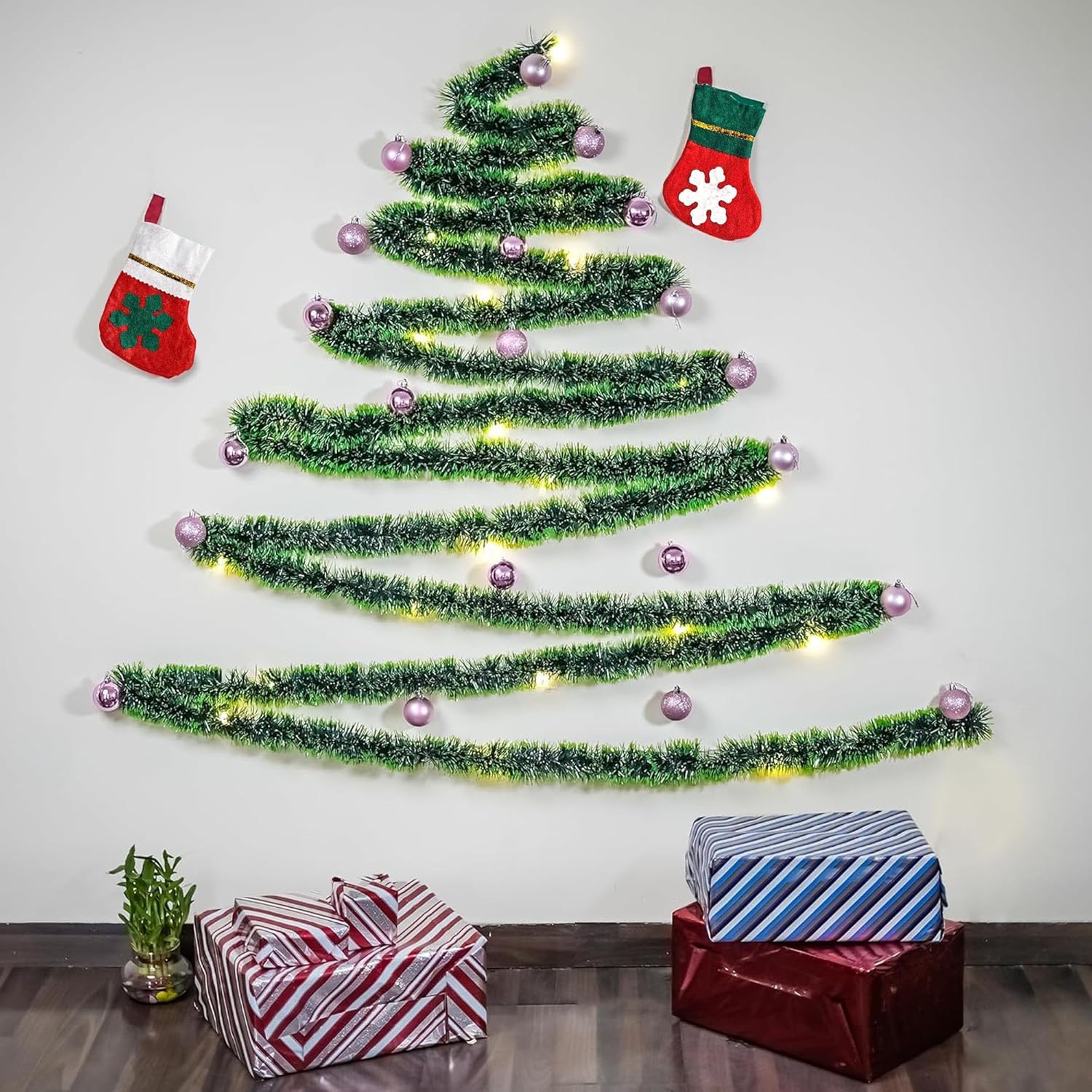 12 Pink Christmas Balls