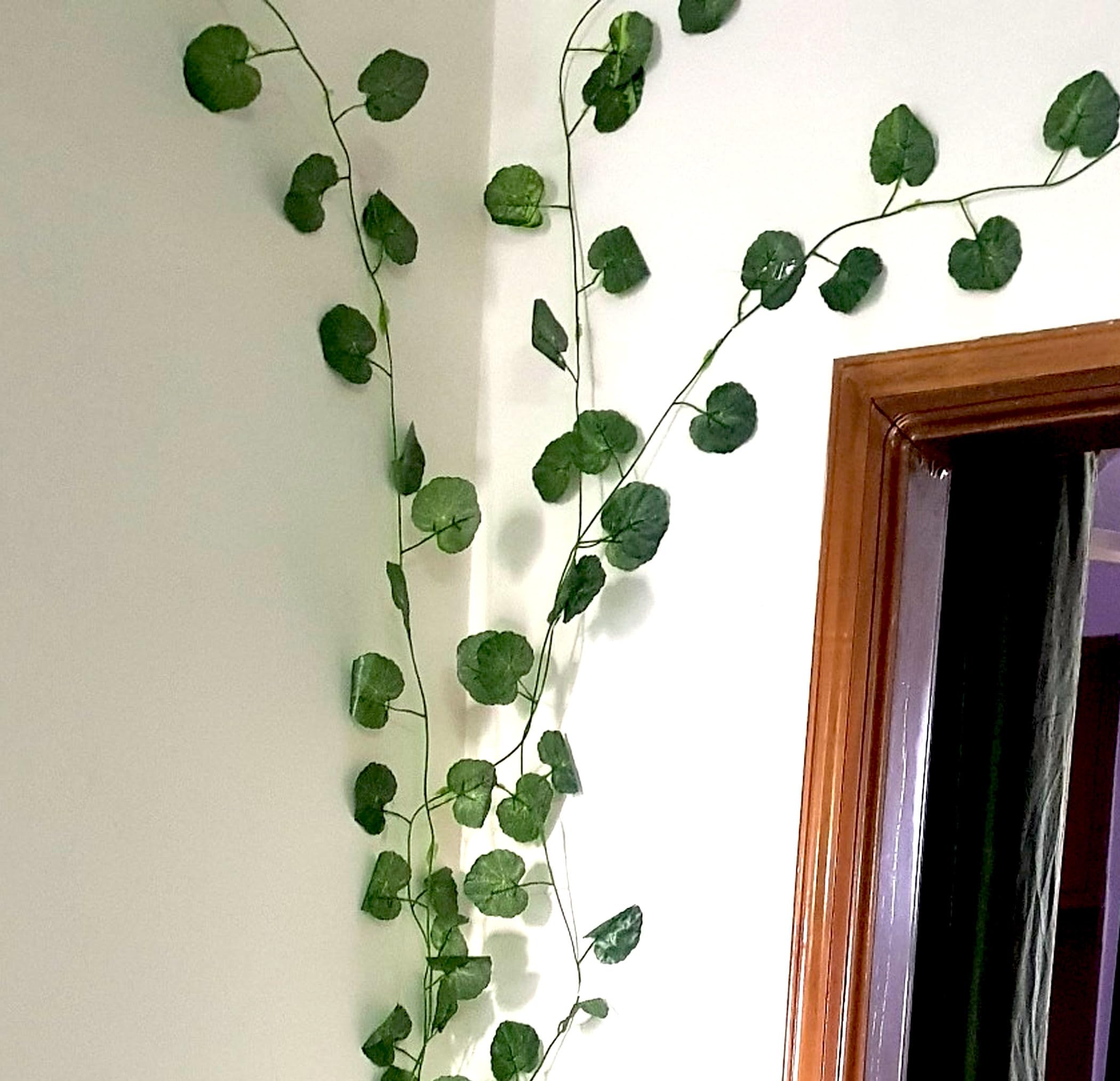 Artificial Green Leaves Vines for Decoration Wall - 6 Pieces