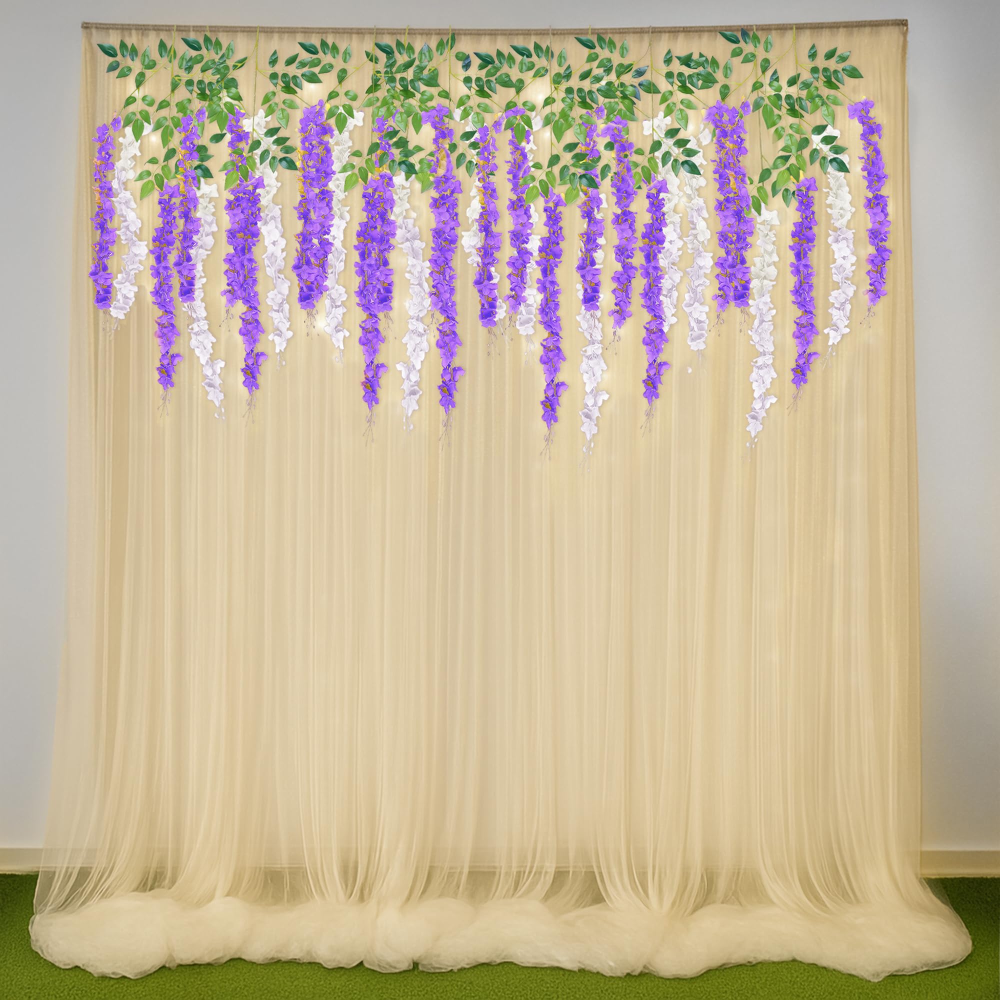 Diwali White & Purple Decor Kit
