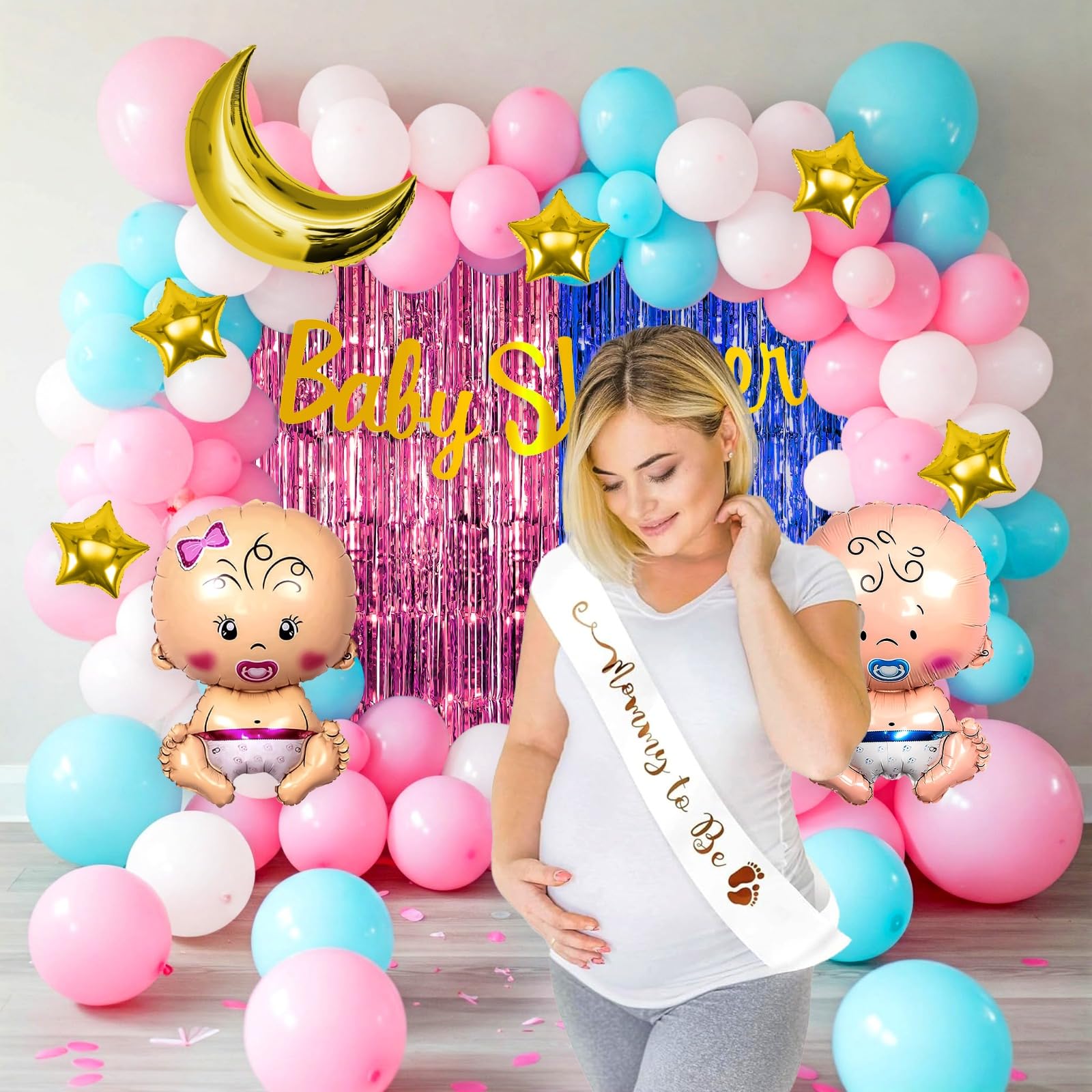 Pink & Blue Baby Shower-64 pcs