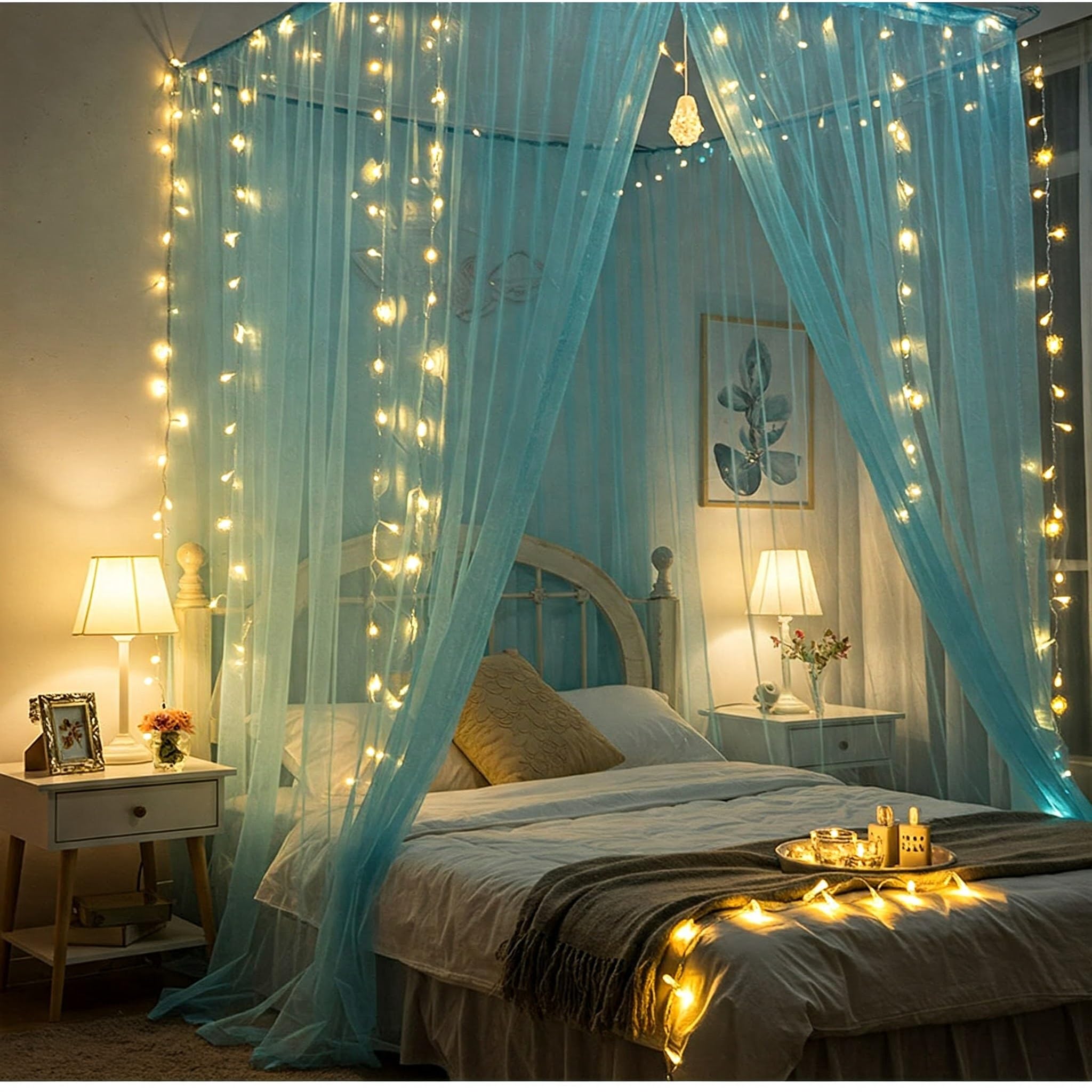 Blue Net Cloth for Decoration 5mtr