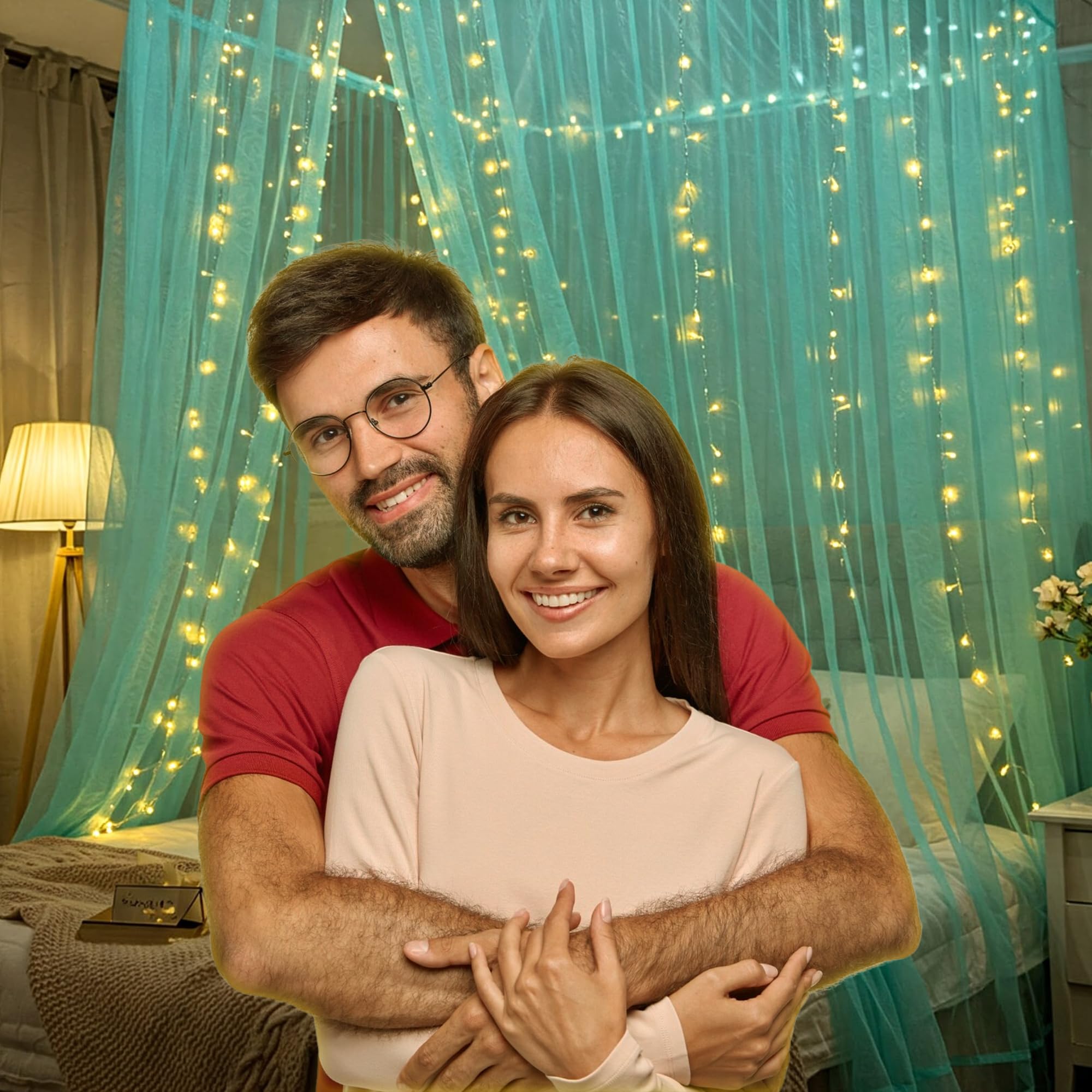 Turquoise net Cloth for Decoration