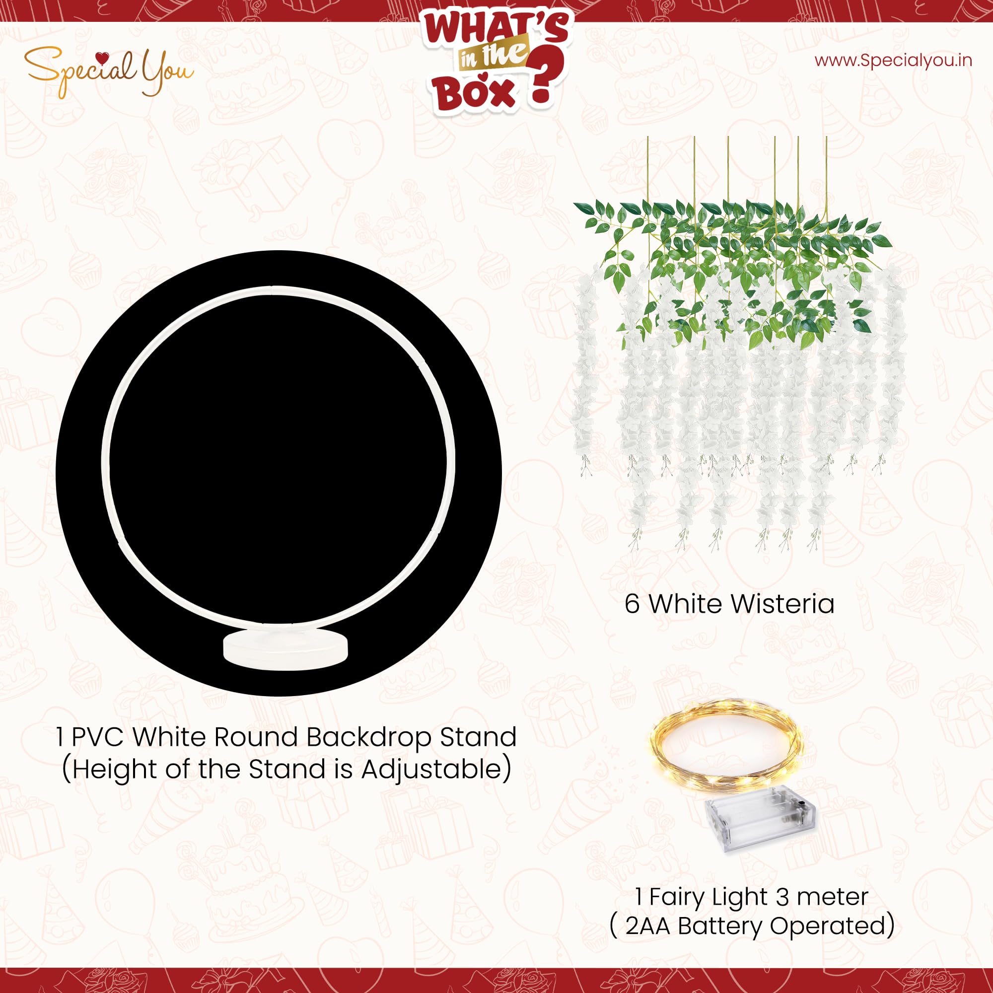 Divine Diwali Wisteria with Stand Decor Kit