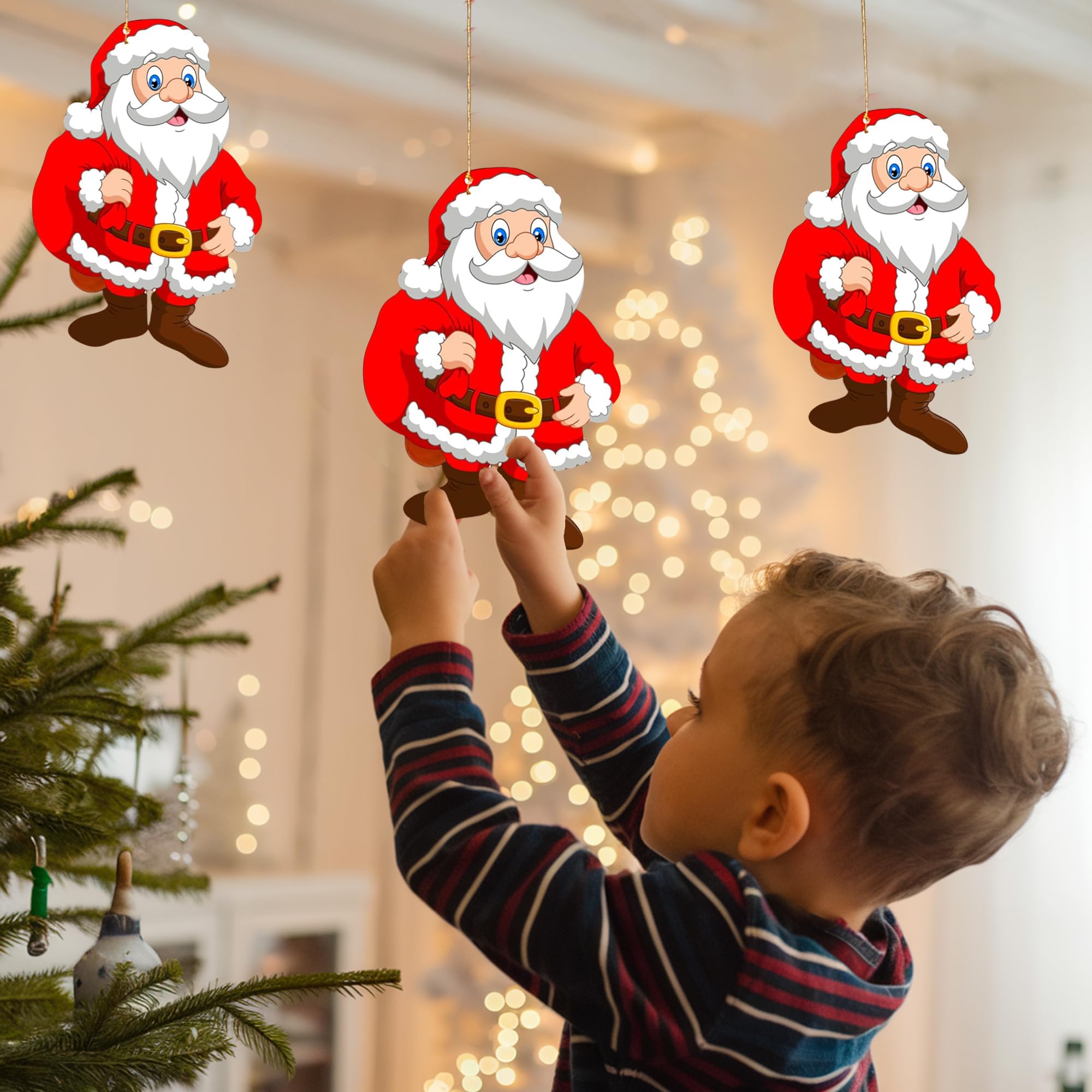 Santa Hanging for Christmas