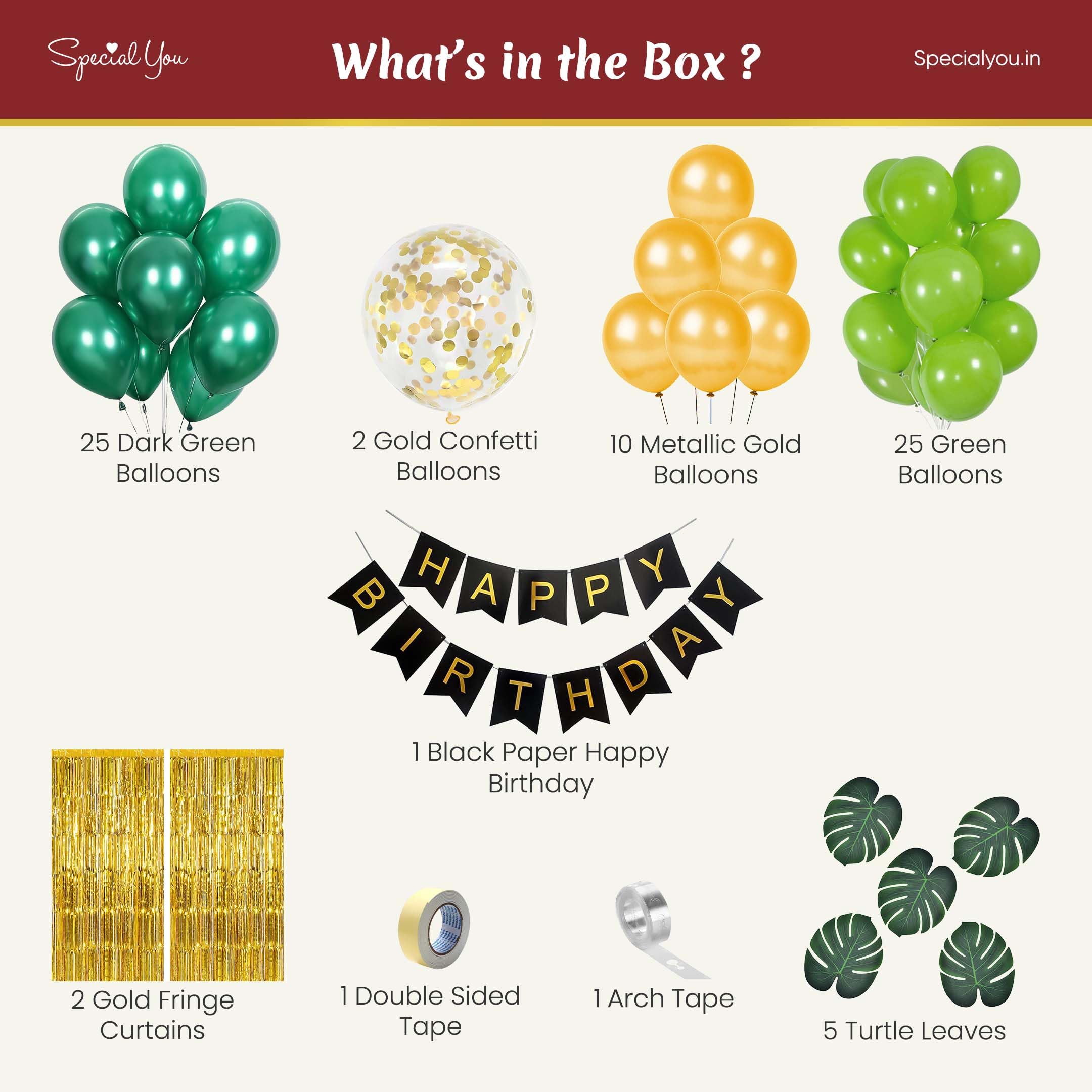 Evergreen Jungle Theme DIY Birthday Kit