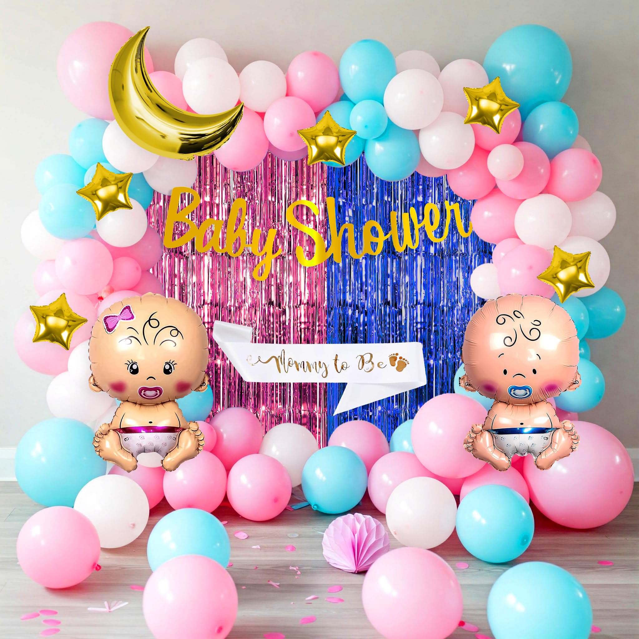Pink & Blue Baby Shower-64 pcs
