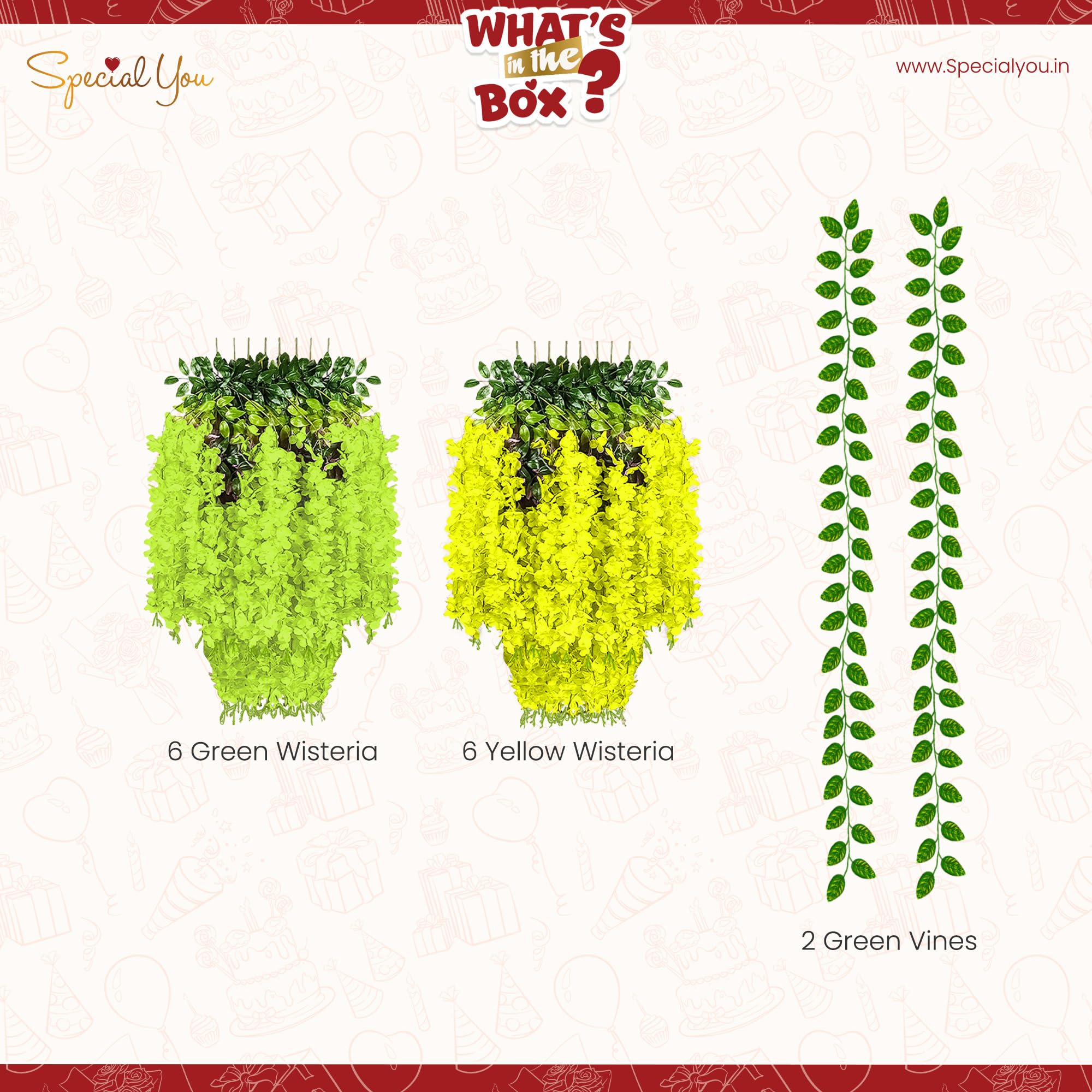 Green Yellow Ganpati Decor